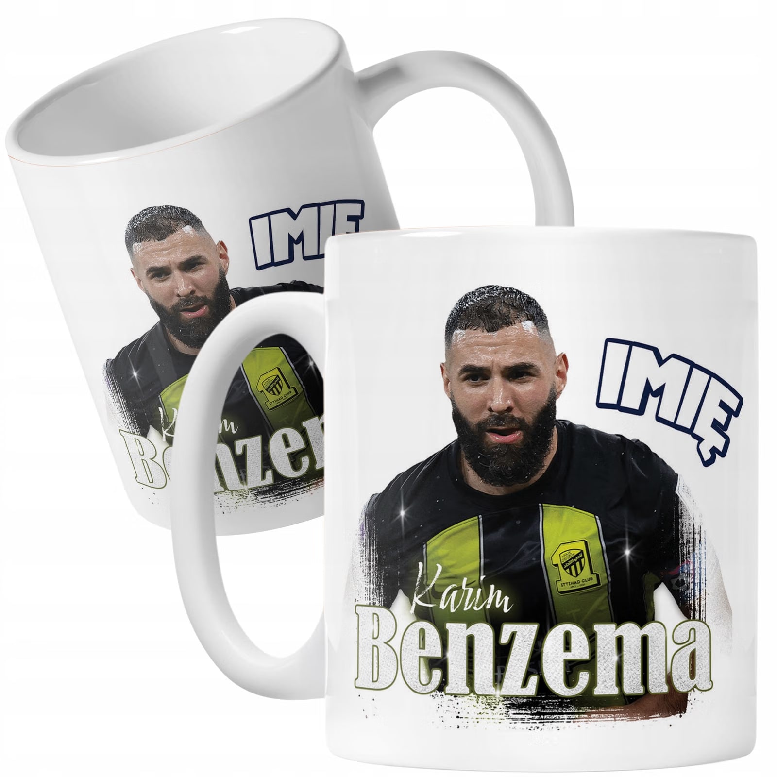 Zestaw personalizowany Kubek + Plecak Karim Benzema Al-Ittihad