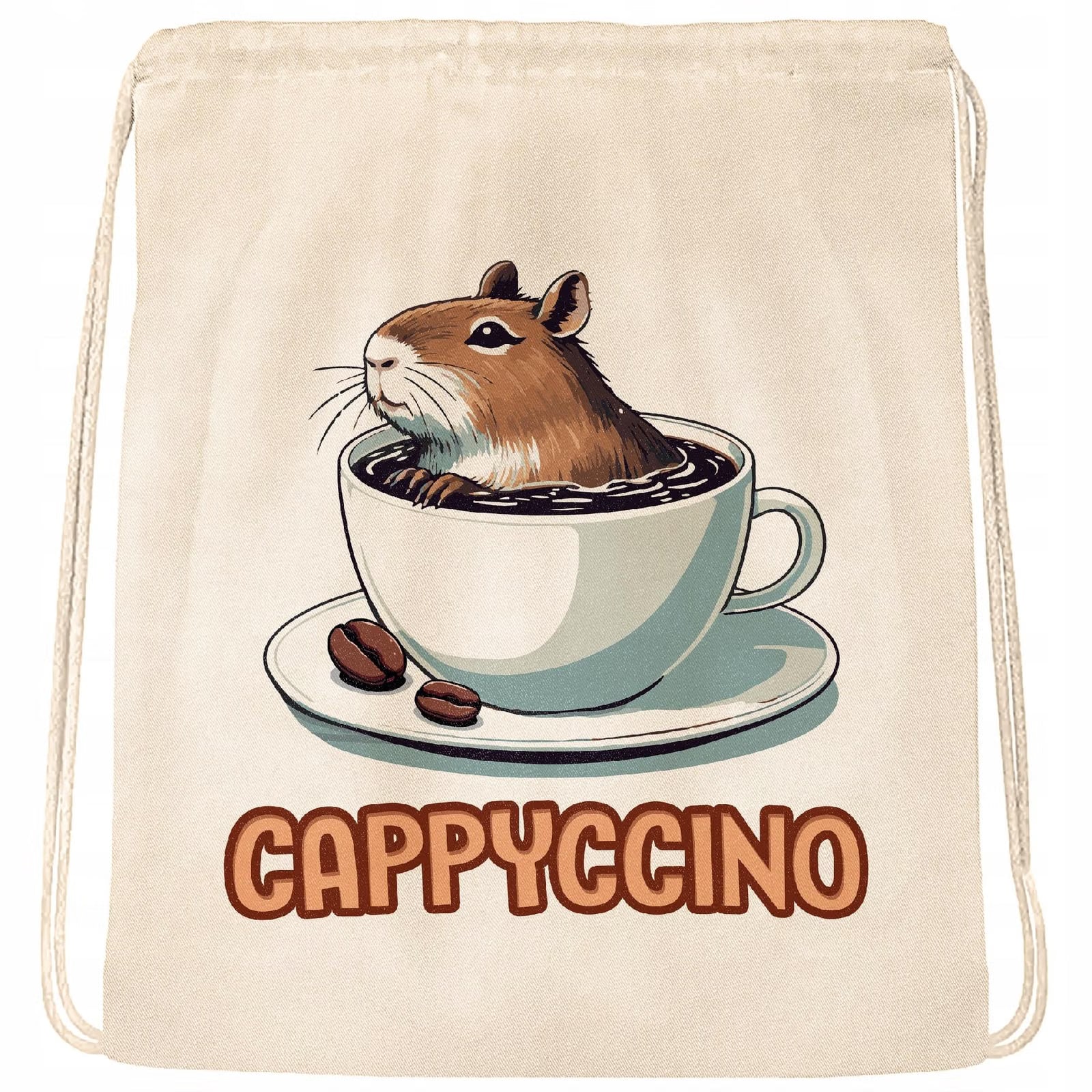 Plecak bawełniany Kapibara Capybara Zwierzak Prezent