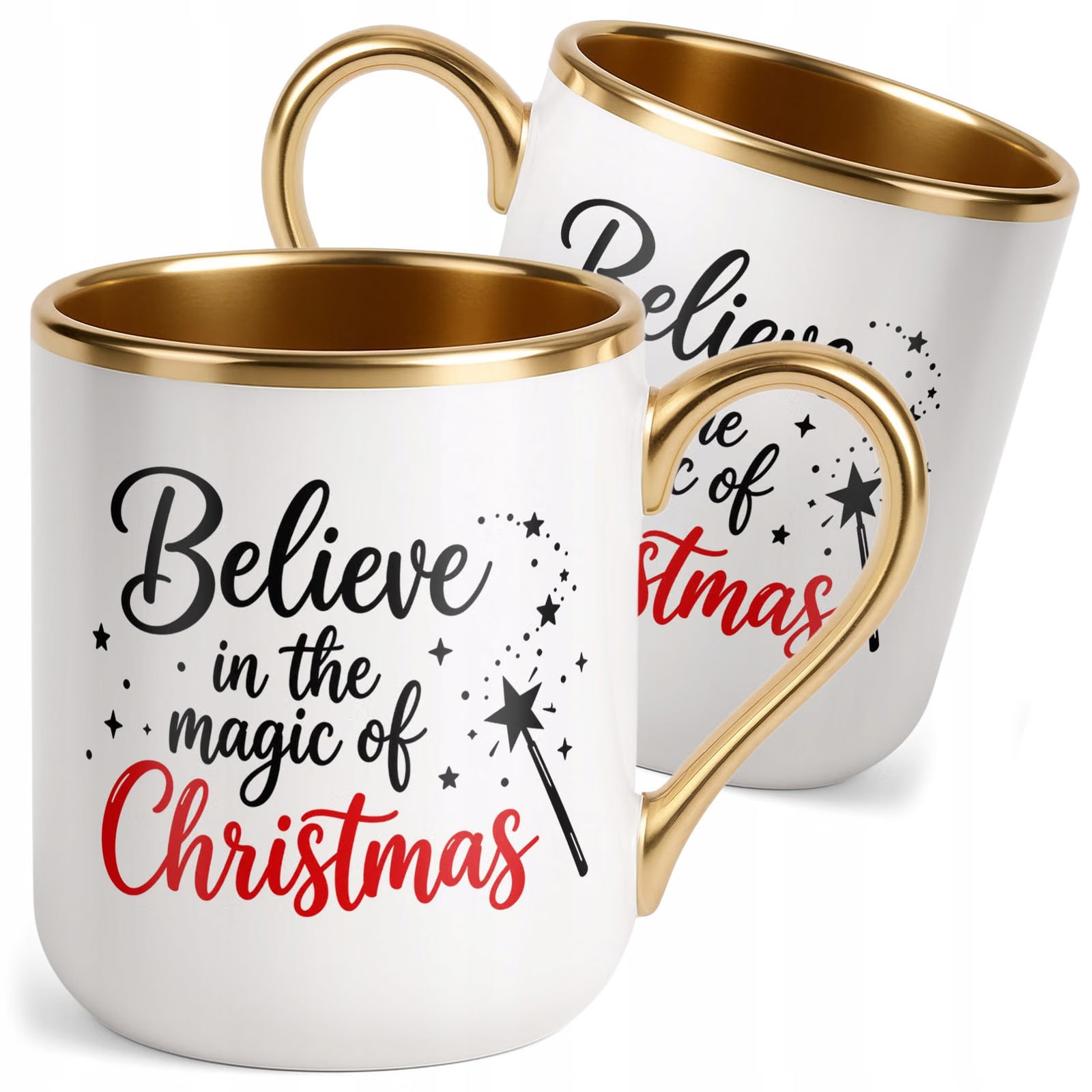 Kubek Premium Złoty Boże Narodzenie Święta Magic Of Christmas Prezent