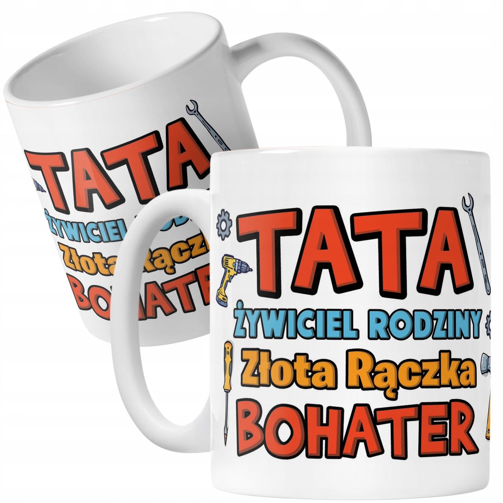 Zestaw Kubek + Koszulka Dzień Ojca Dla Taty Tata Majster Prezent