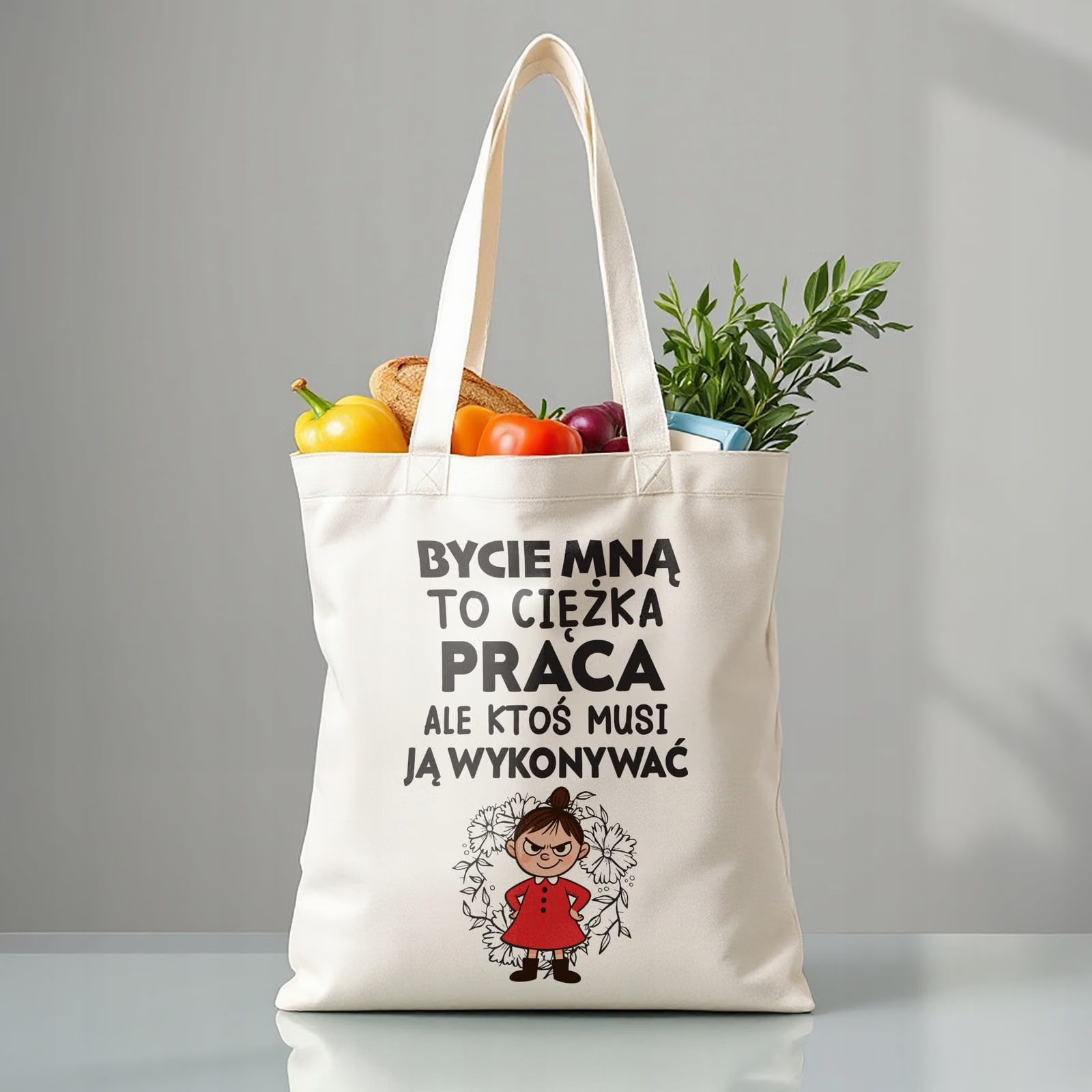 Torba bawełniana premium Dzień Kobiet Prezent Zabawny Upominek