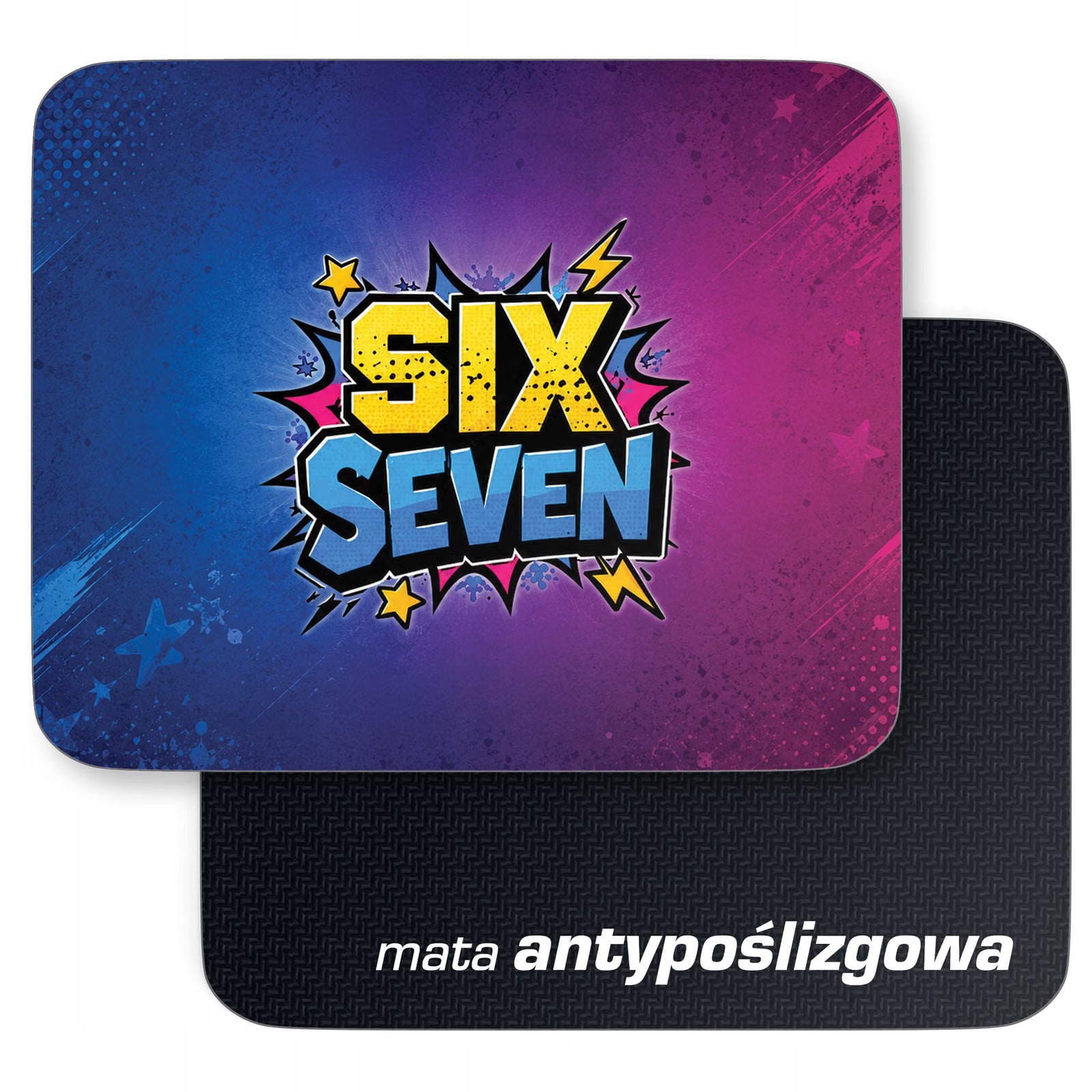 Zestaw Kubek Różowy Podkładka pod mysz z nadrukiem 67 Six Seven