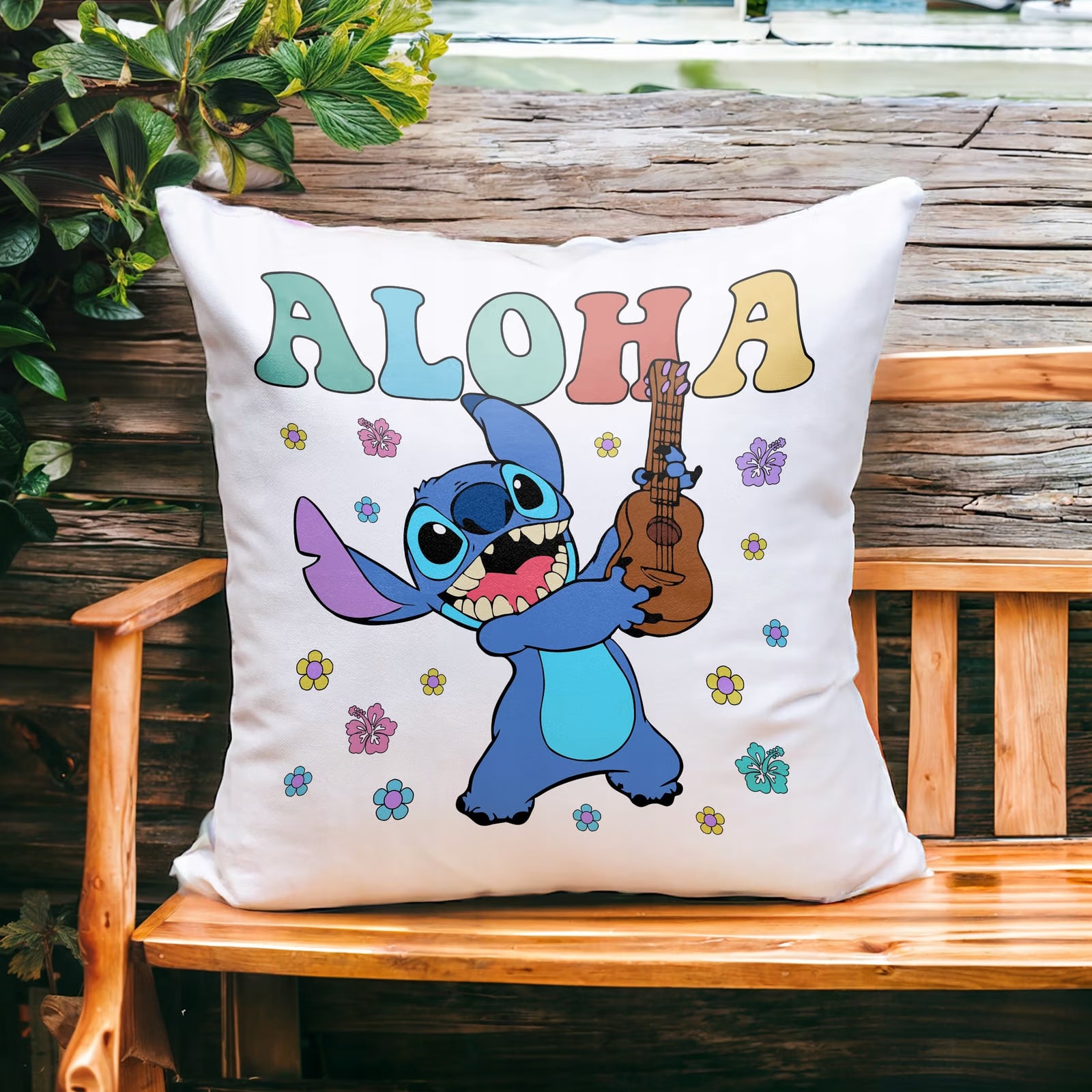 Poduszka 38x38cm Stitch Lilo i Stich Bajka Dla Dzieci Prezent