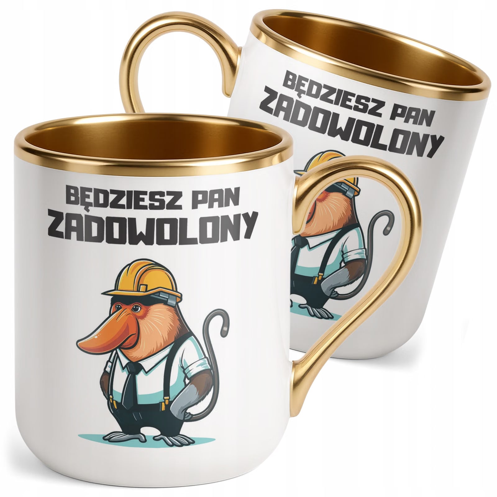 Kubek Premium Złoty Janusz Nosacz Do Pracy Zabawny Prezent
