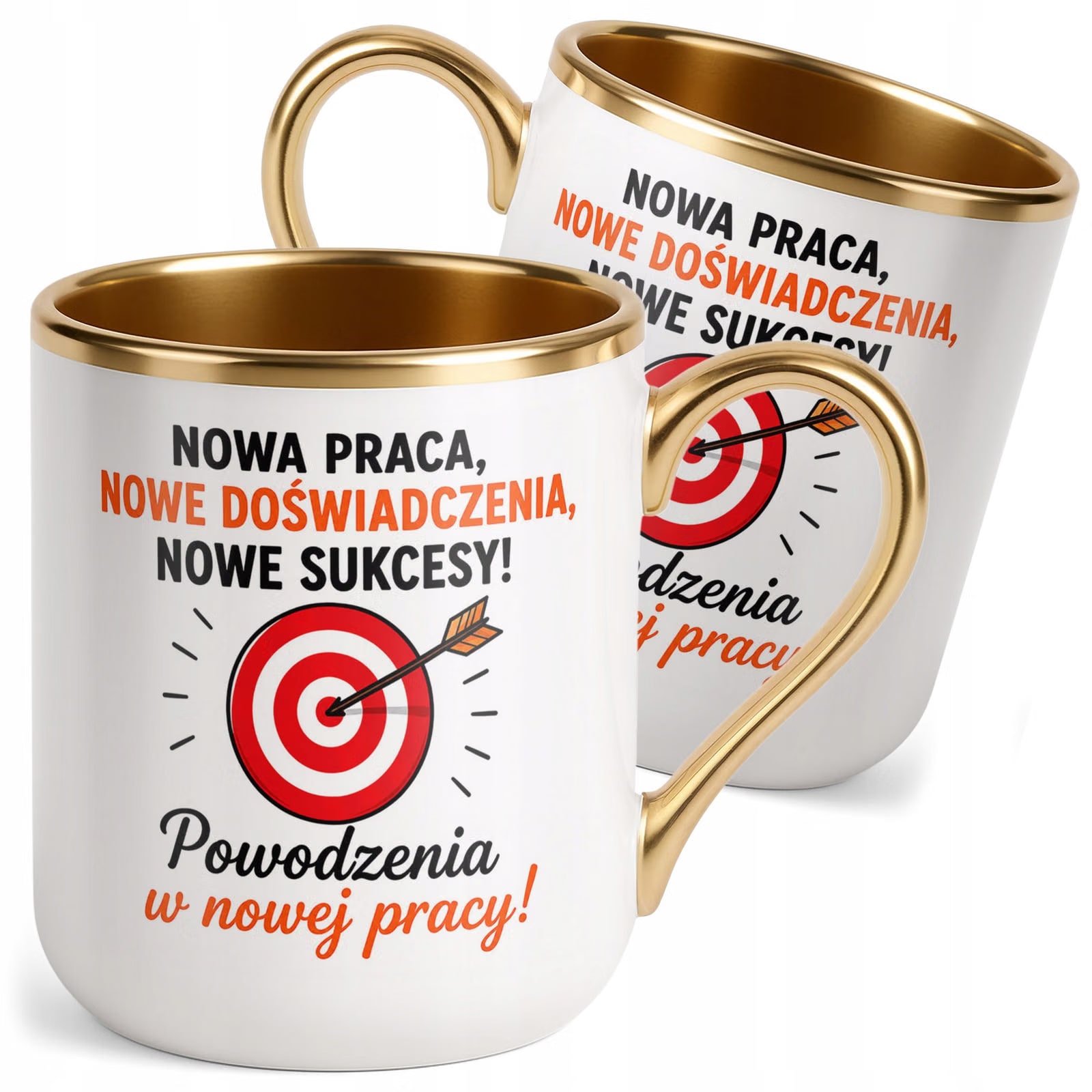 Kubek z nadrukiem Premium Złoty Pożegnanie Odejście z Pracy