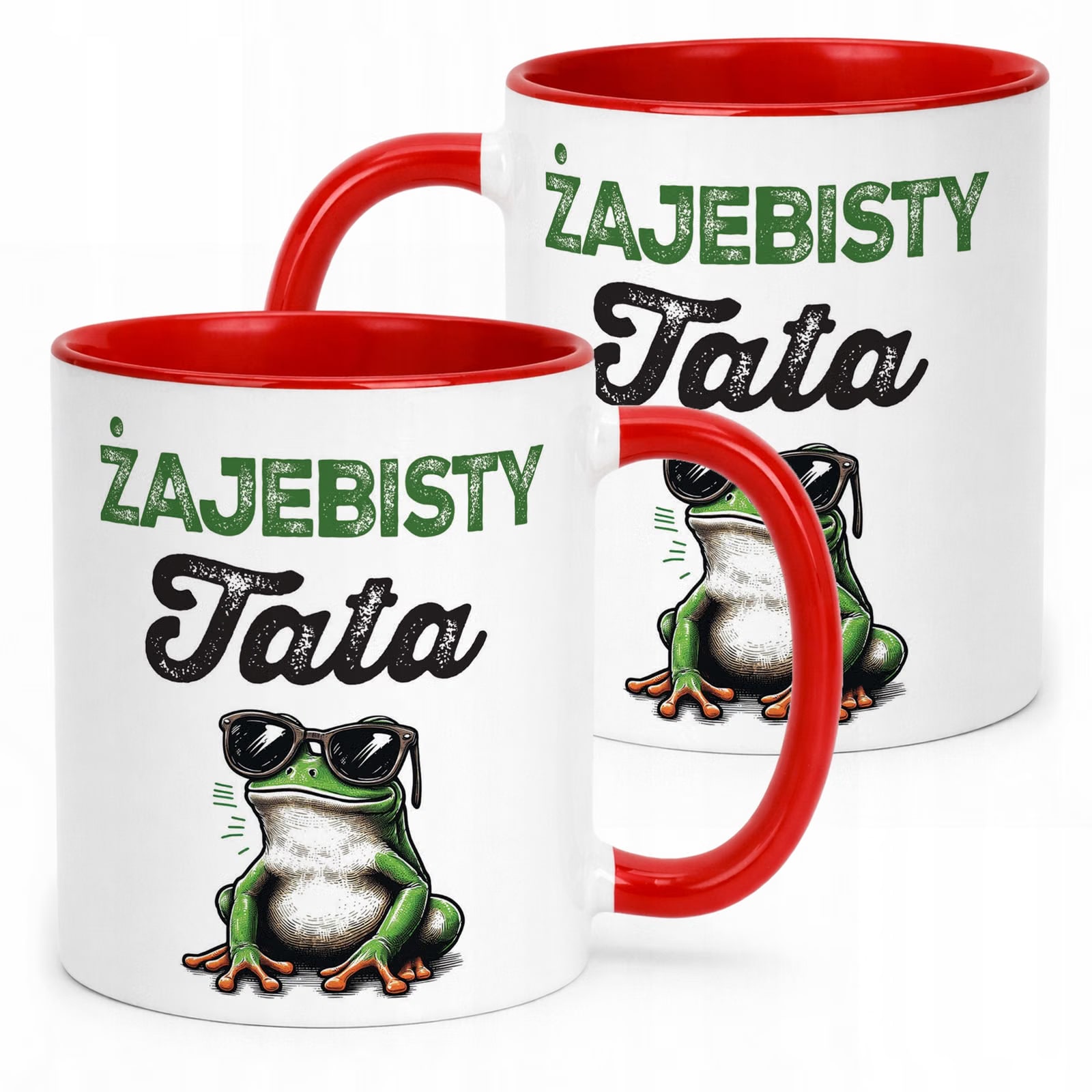 Kubek Czerwony Dzień Ojca Dla Taty Żajebisty Tata Prezent