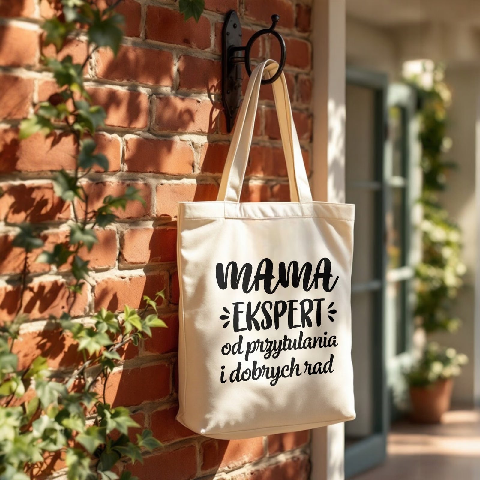 Torba bawełniana premium na zakupy Dzień Matki Prezent Mama Ekspert