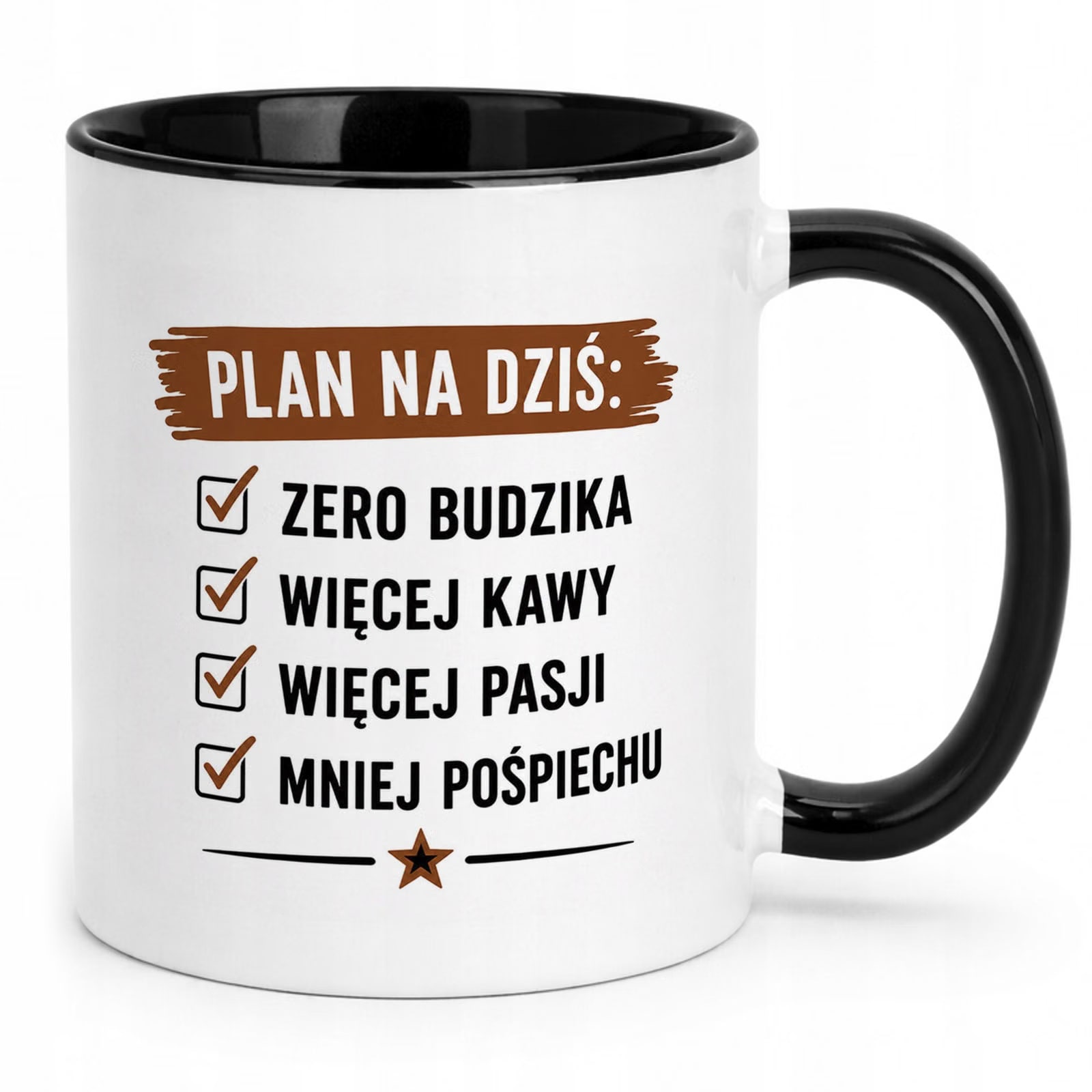 Zestaw Kubek Czarny Poduszka Z Nadrukiem Emerytura Dla Emeryta Prezent