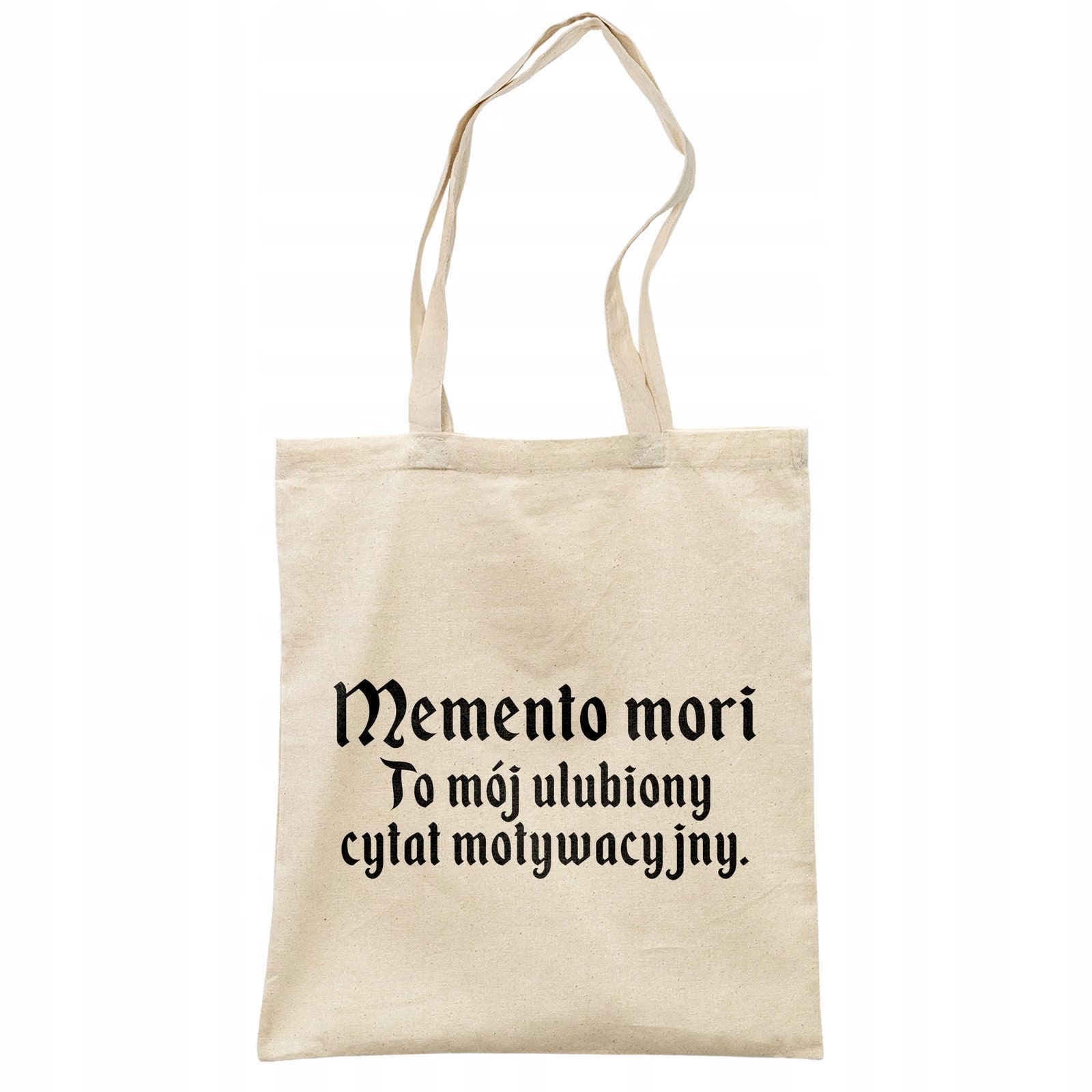 Torba bawełniana na zakupy 1670 Memento Mori Cytat Motywacyjny