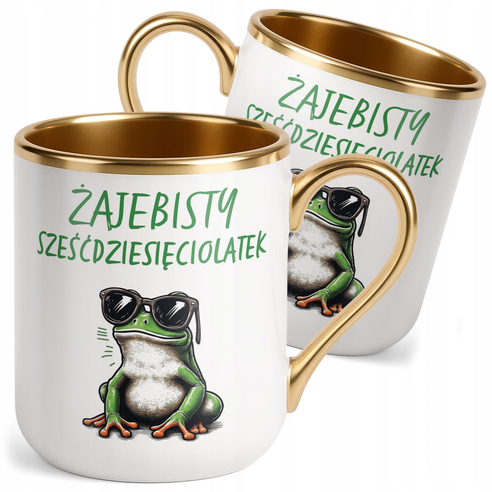 Kubek Premium Złoty Żajebisty 60 Dla Mężczyzny Na Urodziny Prezent