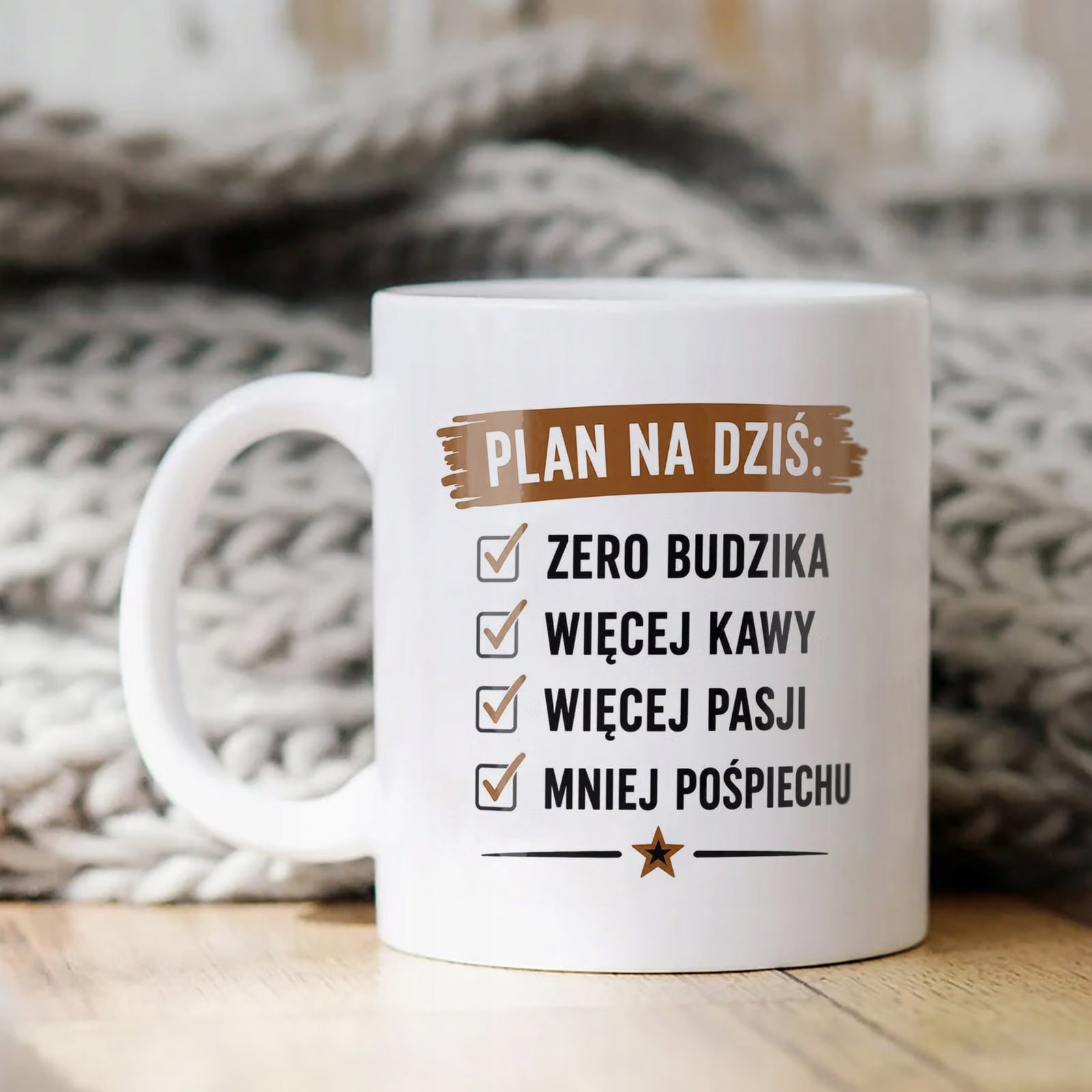 Biały Kubek z nadrukiem Emerytura Dla Emeryta Upominek Prezent
