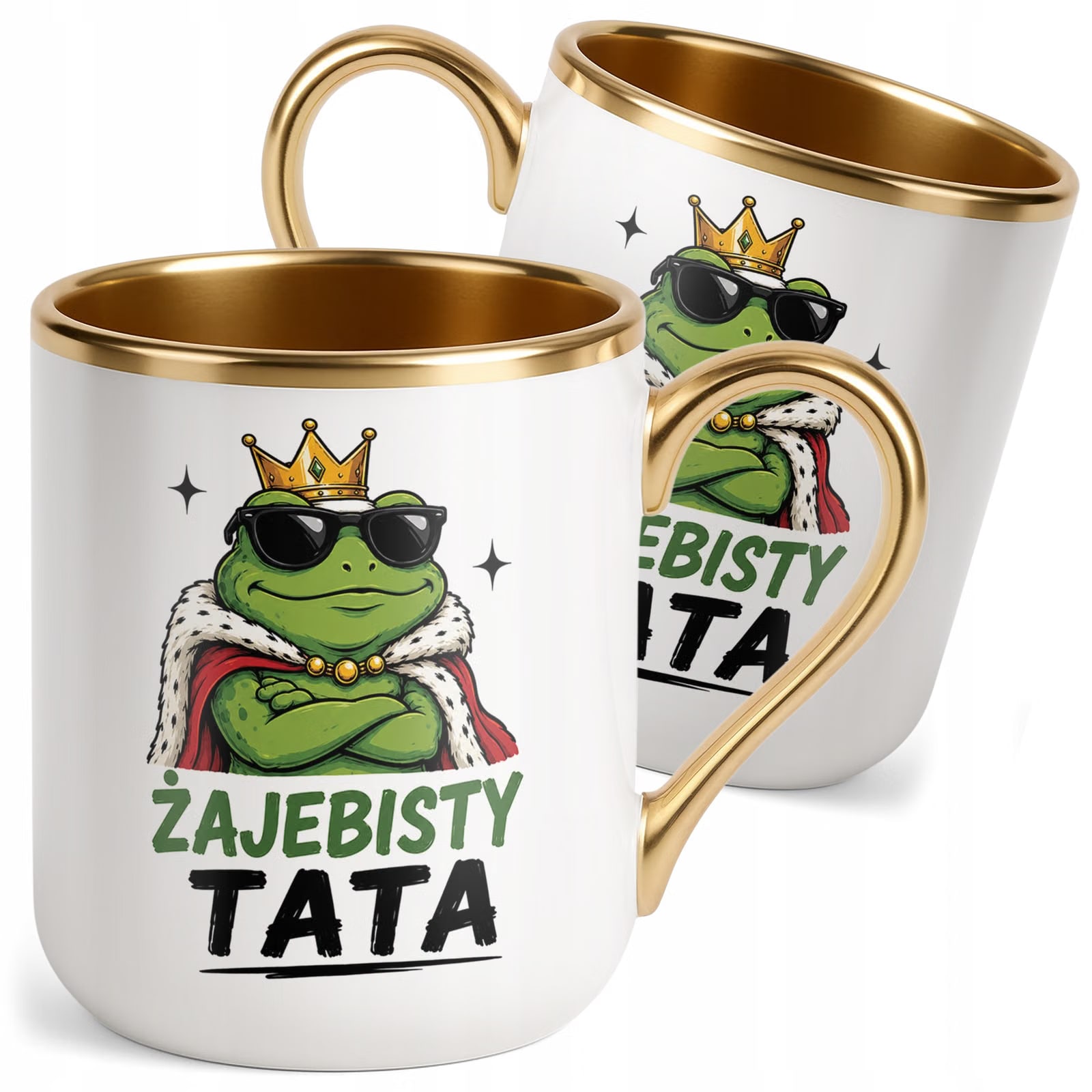 Kubek Premium Złoty upominek na Dzień Ojca prezent dla taty