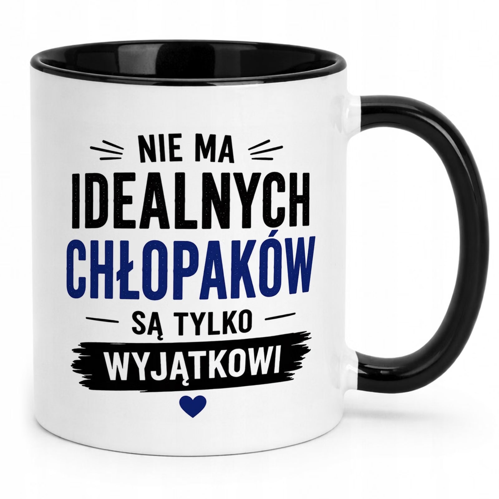 Czarny Kubek z nadrukiem Dzień Chłopaka Dla Mężczyzny Upominek Prezent