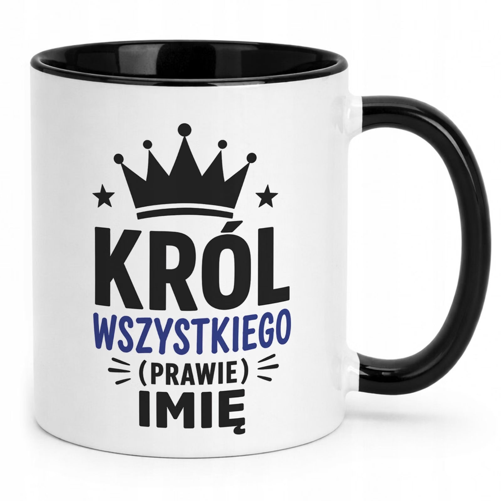 Czarny Kubek personalizowany z nadrukiem Dzień Chłopaka Mężczyzny Prezent