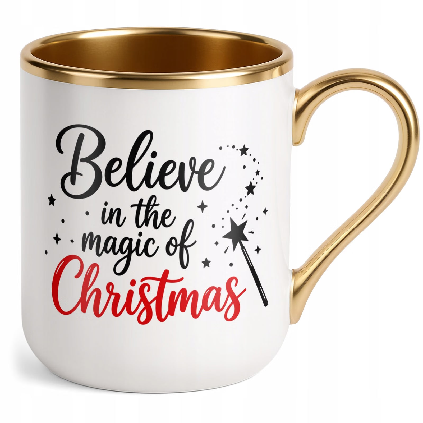 Kubek Premium Złoty Boże Narodzenie Święta Magic Of Christmas Prezent