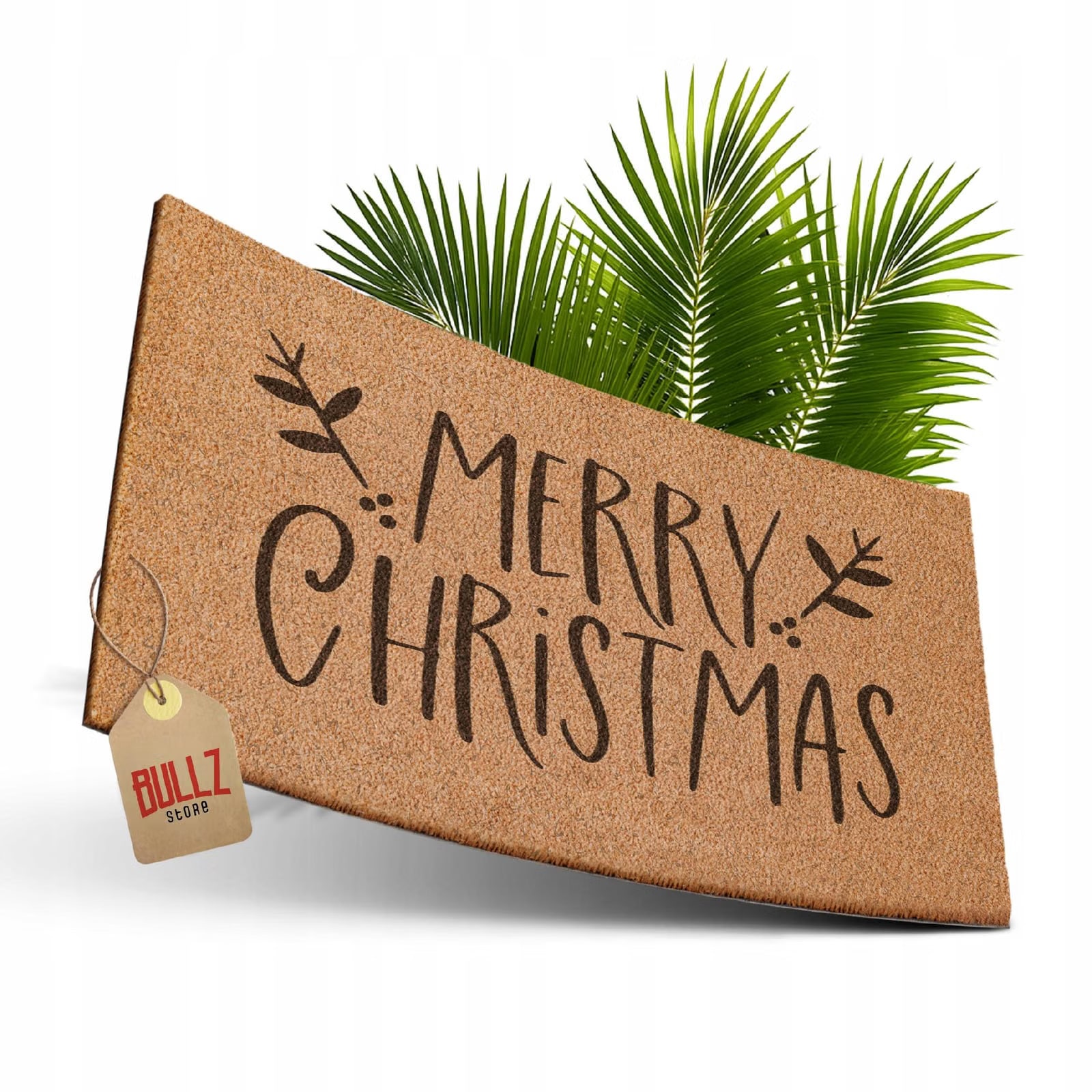 Wycieraczka MERRY CHRISTMAS Święta Boże Narodzenie Prezent kokosowa 60×40