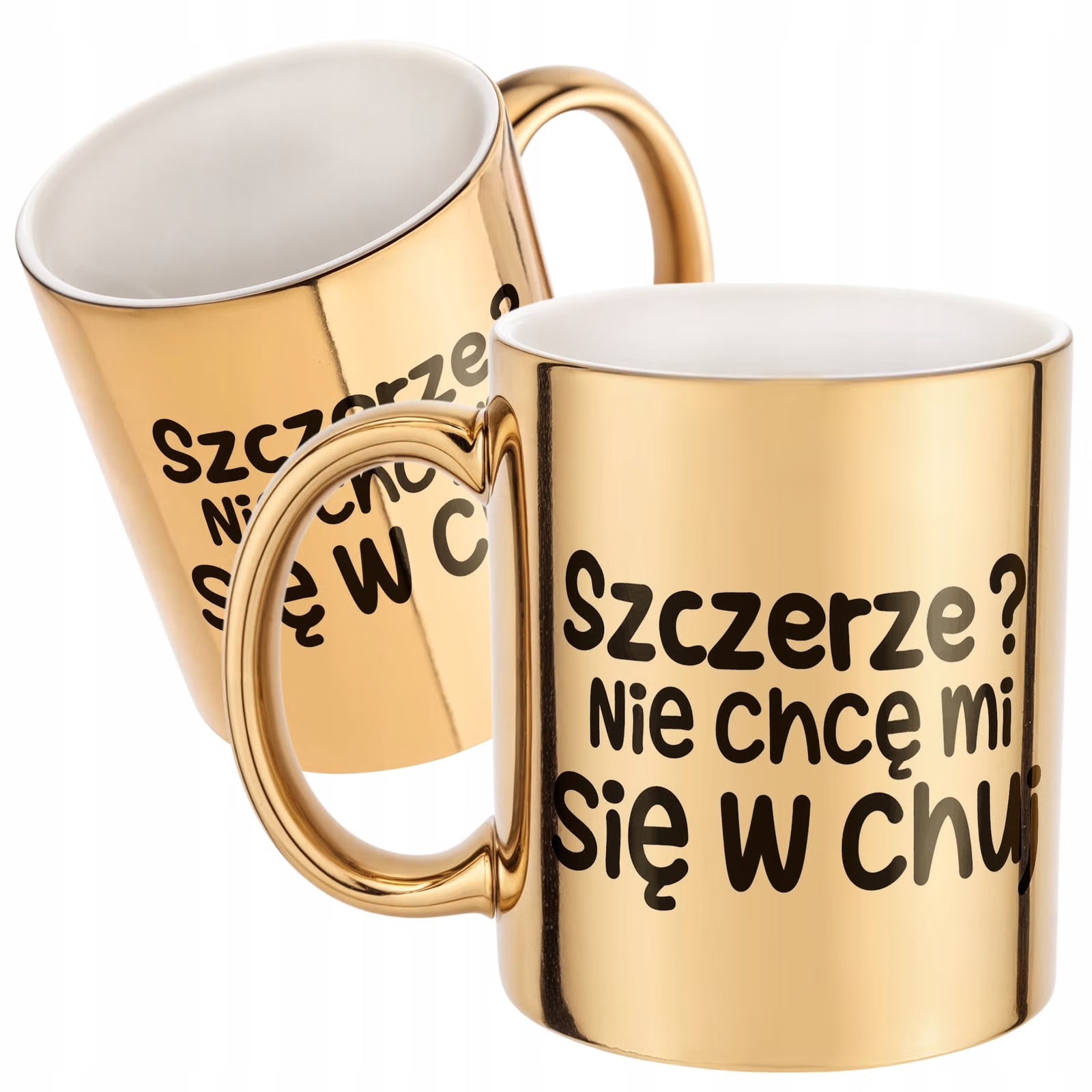 Złoty Kubek Szczerze Nie Chcę Mi Się Śmieszny Zabawny Prezent