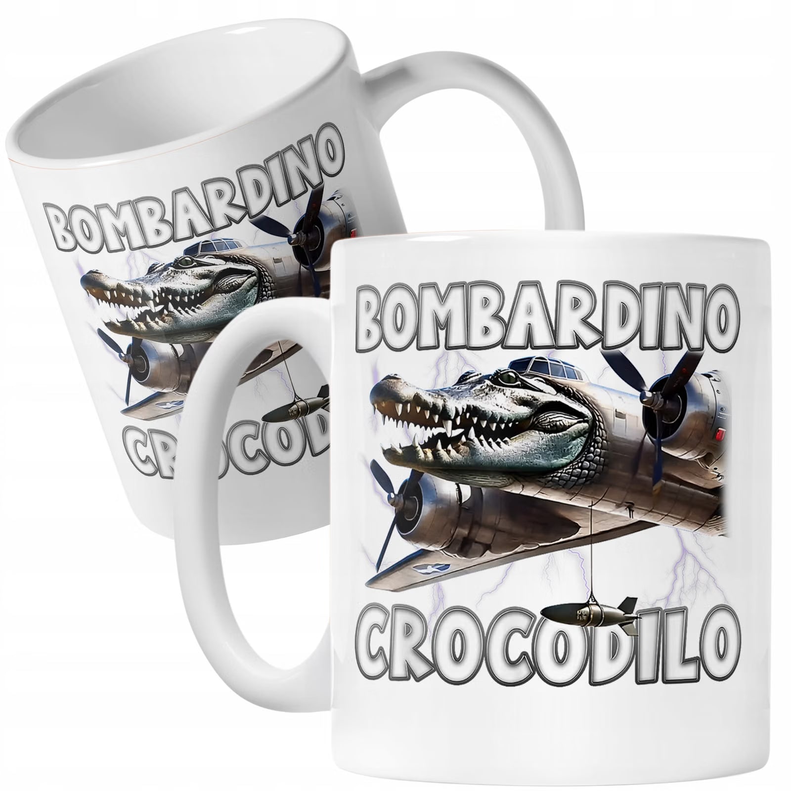 Kubek ceramiczny Bombardino Crocodilo viral tiktok brainrot