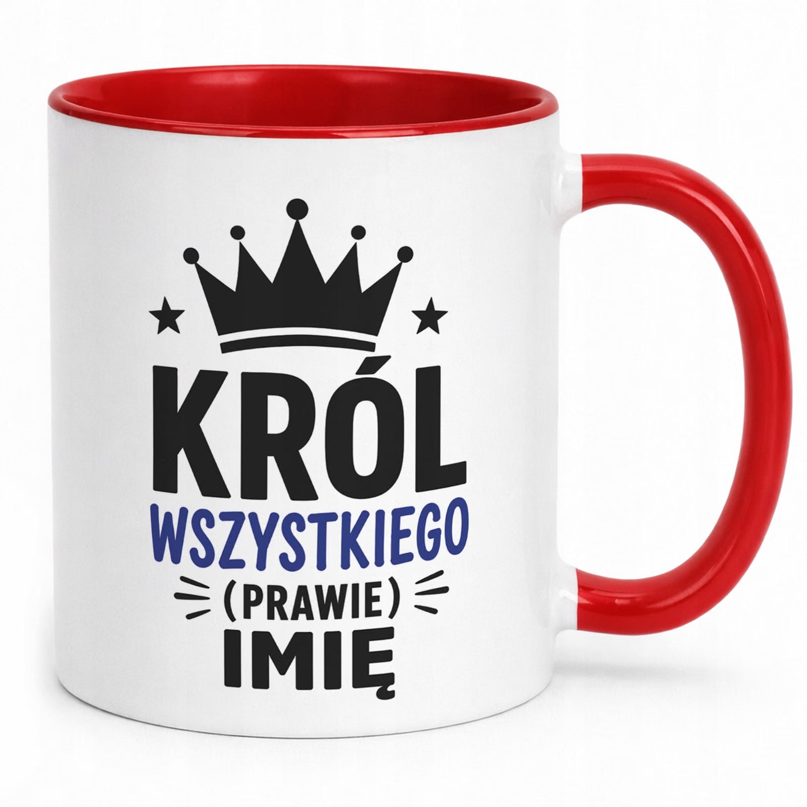 Czerwony Kubek personalizowany z nadrukiem Dzień Chłopaka Mężczyzny Prezent