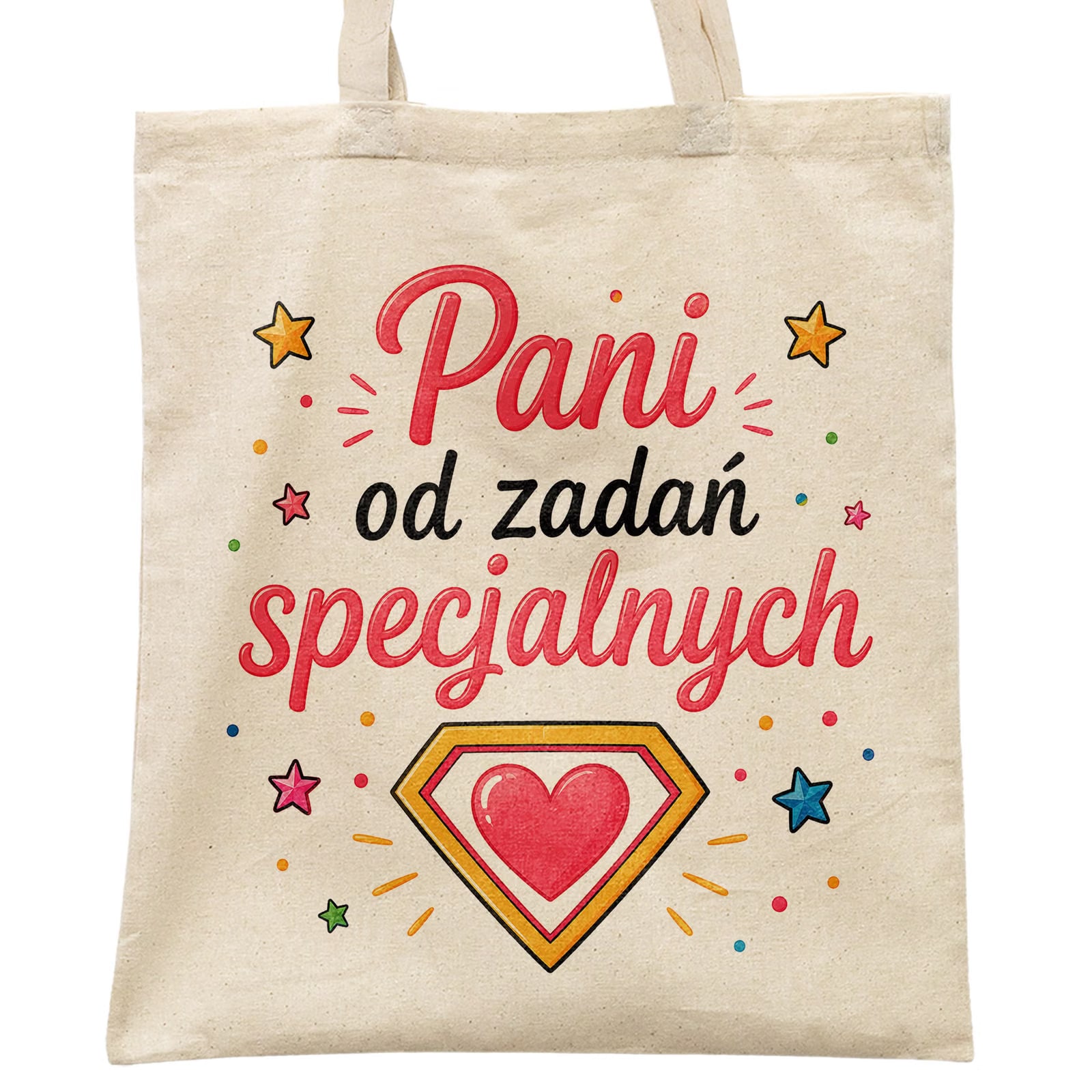 Torba shopper bawełniana Dzień Nauczyciela na zakupy z nadrukiem prezent
