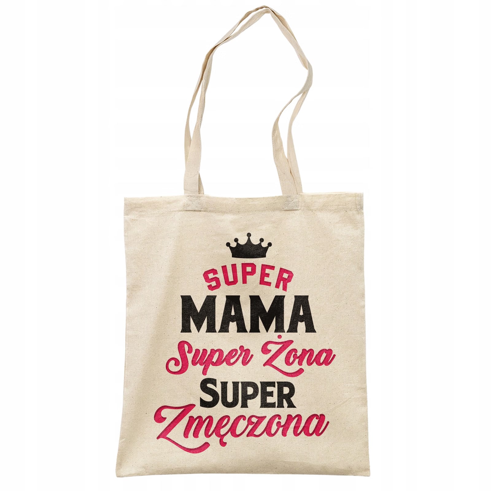 Torba bawełniana na zakupy Dzień Matki Dla Mamy Prezent Super Mama