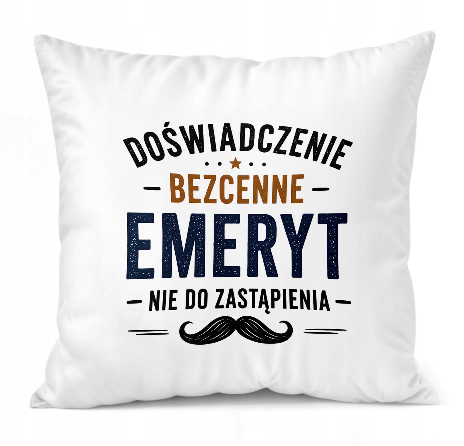 Poduszka Jasiek 38x38cm z Nadrukiem Emerytura Dla Emeryta Upominek Prezent