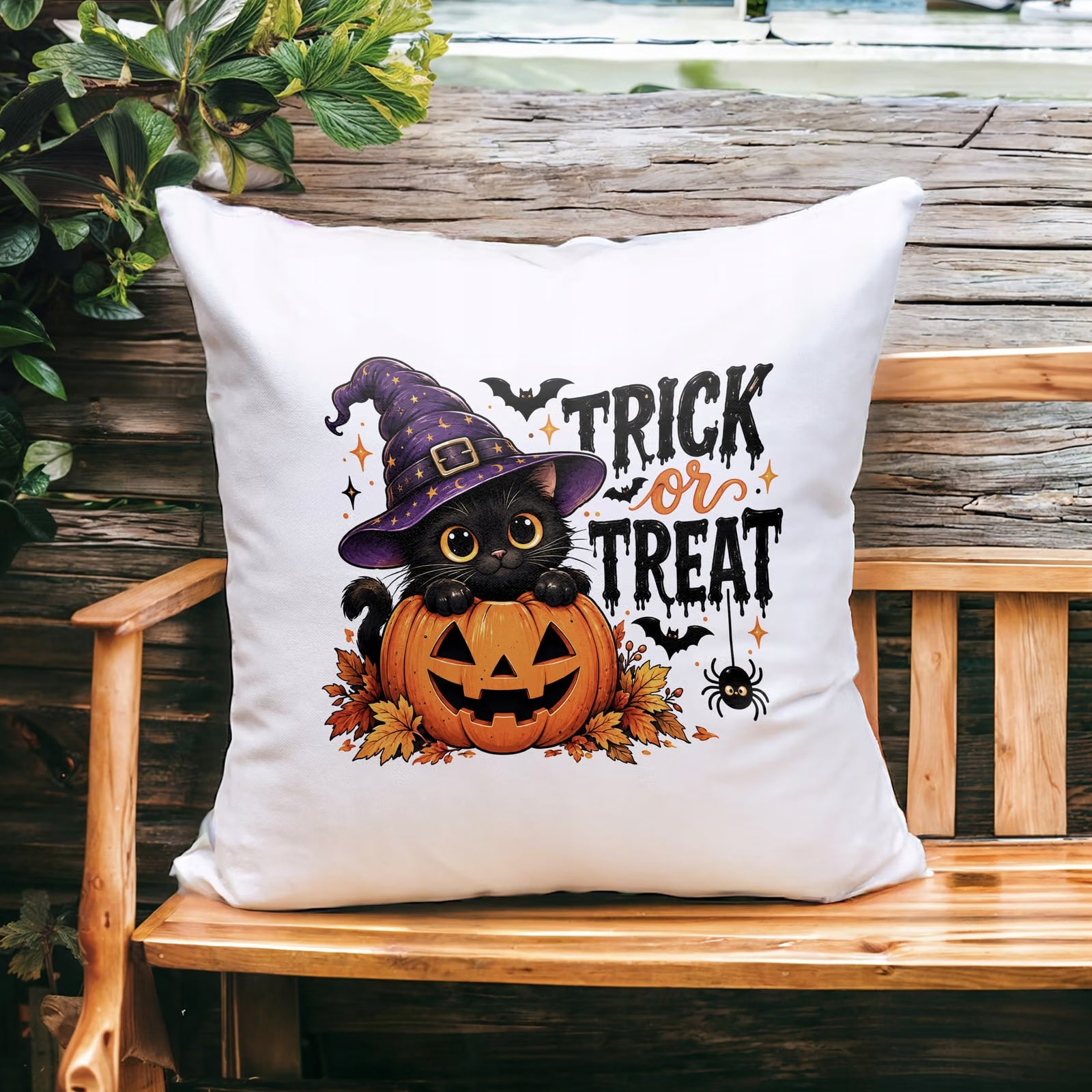 Poduszka Jasiek 38x38cm z Nadrukiem Halloween Jesień Prezent Upominek