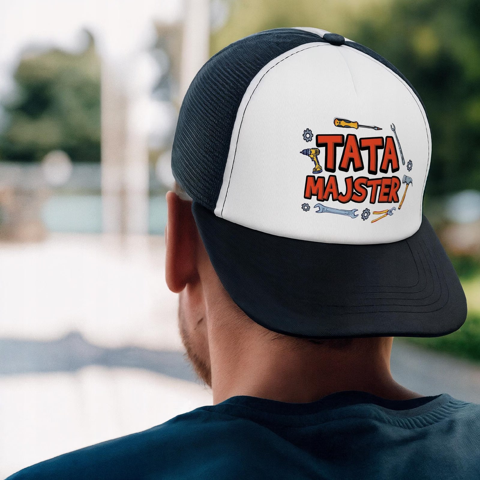 Czapka z daszkiem Trucker z nadrukiem na Dzień Ojca Prezent