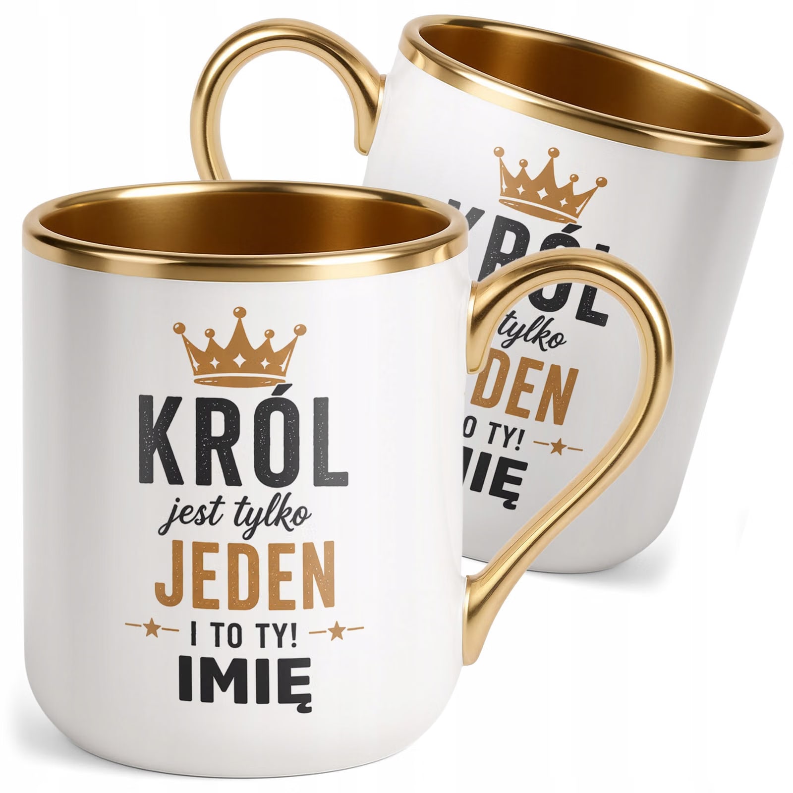 Kubek personalizowany z nadrukiem Premium Złoty Dzień Chłopaka