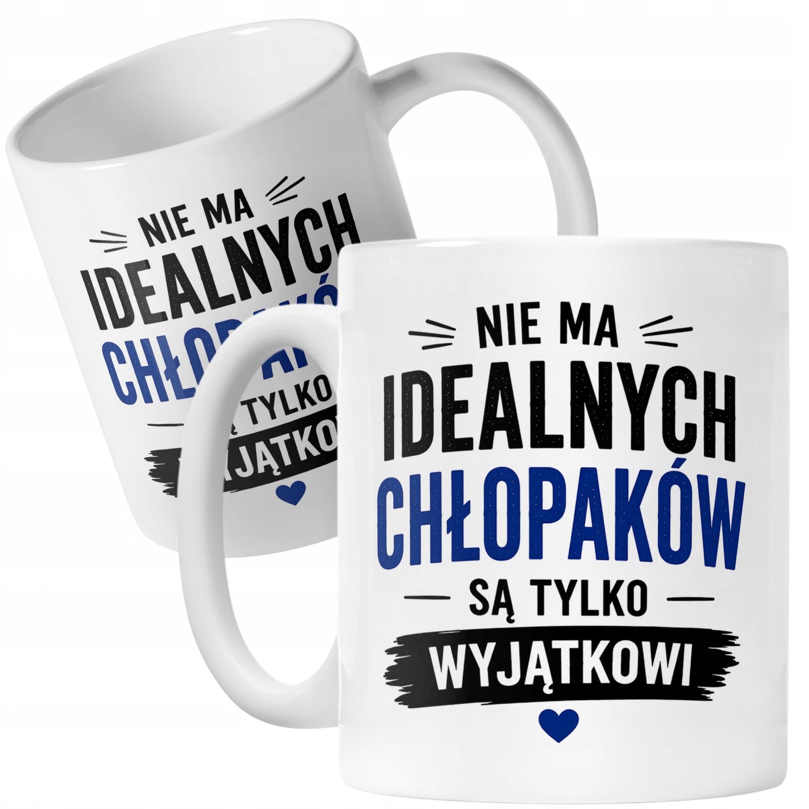 Biały Kubek z nadrukiem Dzień Chłopaka Dla Mężczyzny Upominek Prezent
