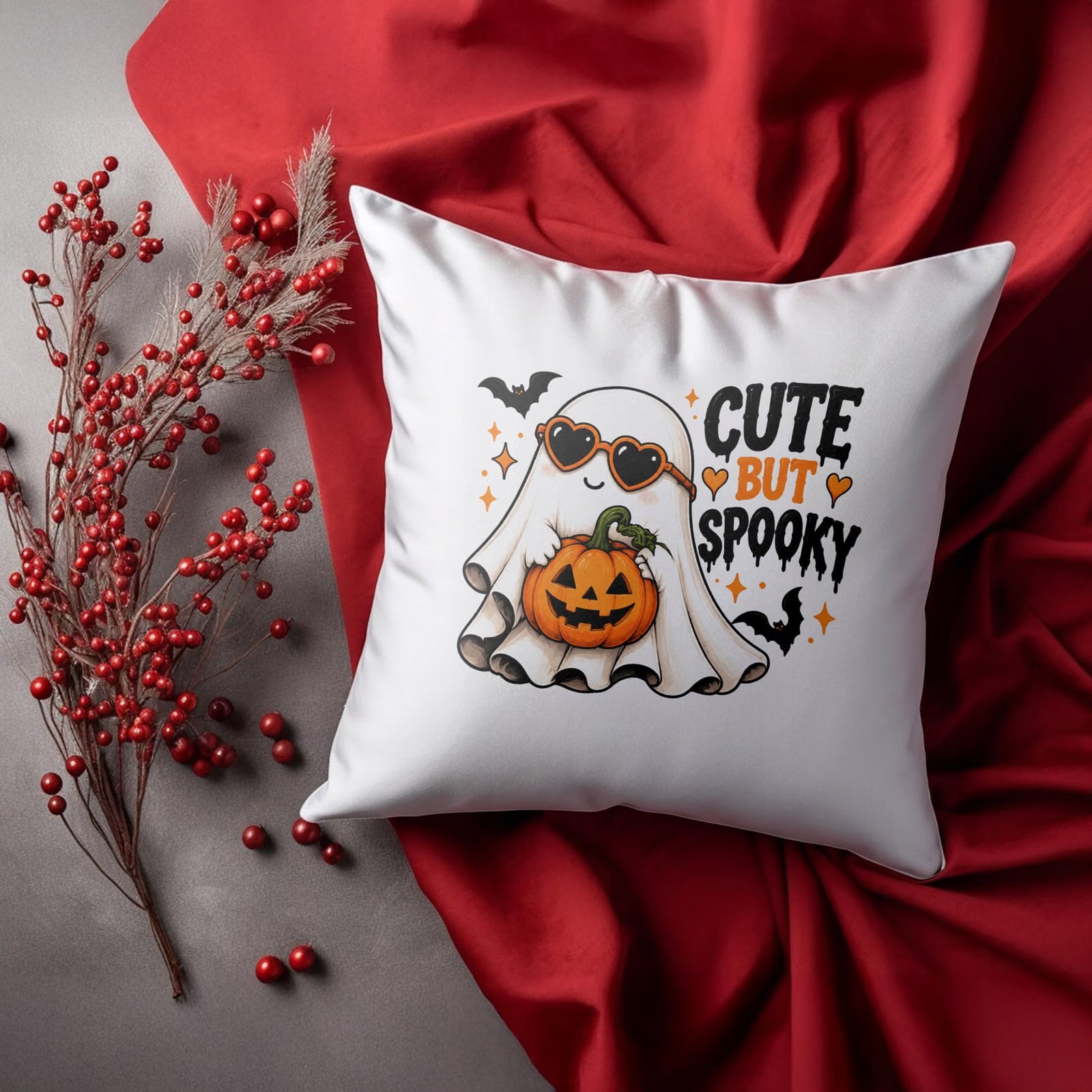 Poduszka Jasiek 38x38cm z Nadrukiem Halloween Jesień Prezent Upominek