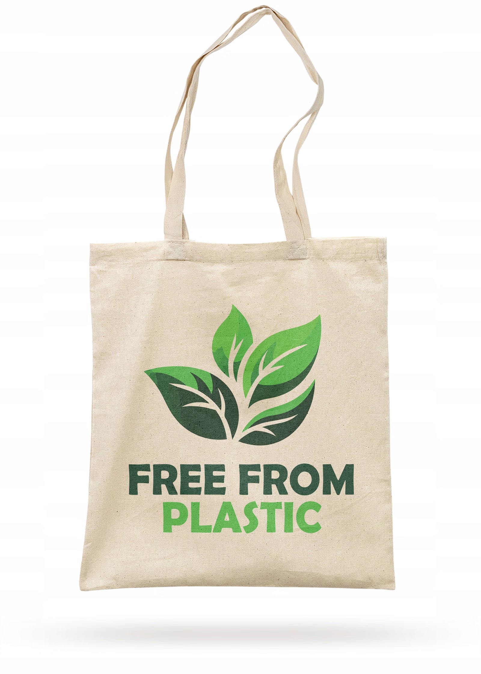 Torba bawełniana materiałowa na zakupy EKO Ekologia FREE FROM PLASTIC