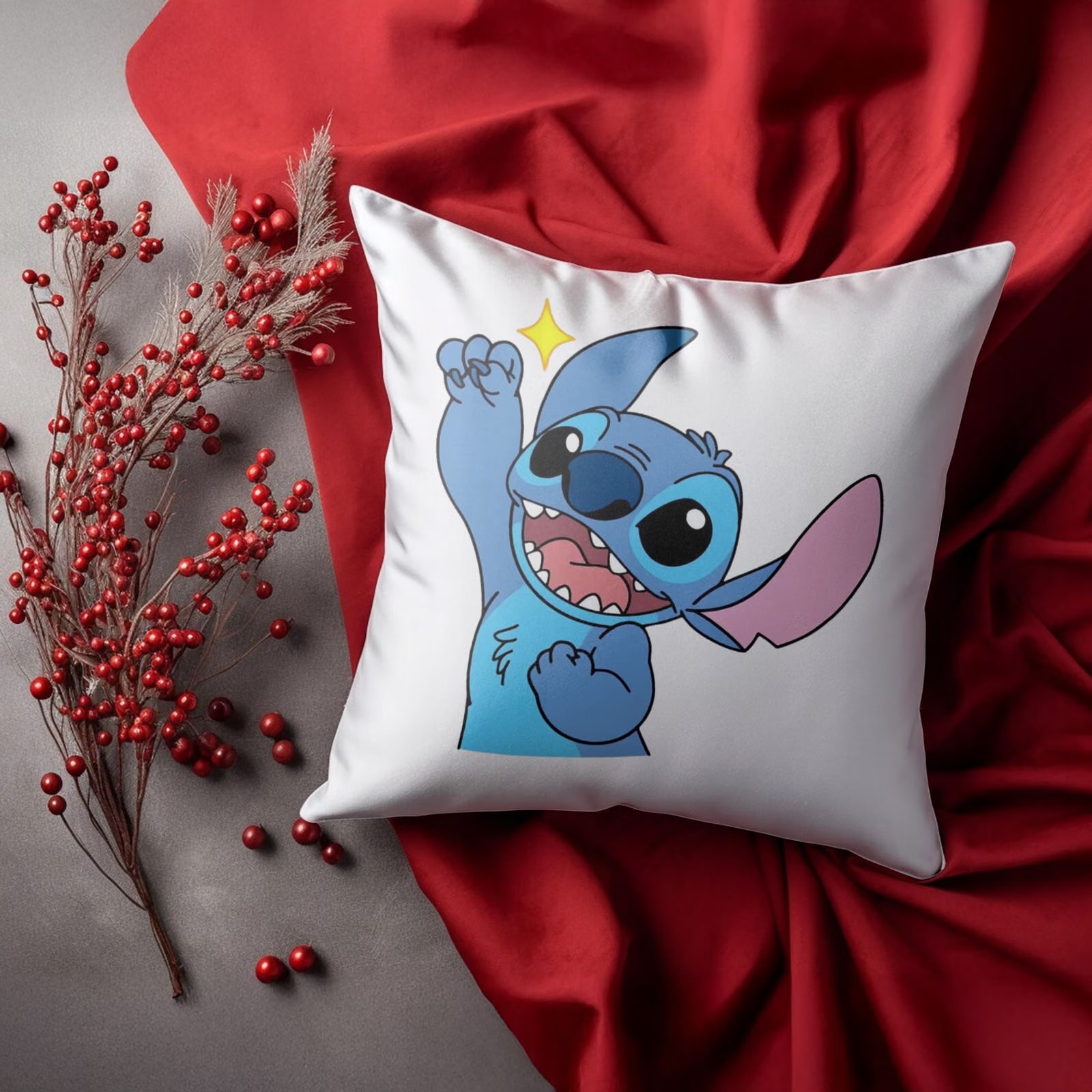 Poduszka 38x38cm Stitch Lilo i Stich Bajka Dla Dzieci Prezent