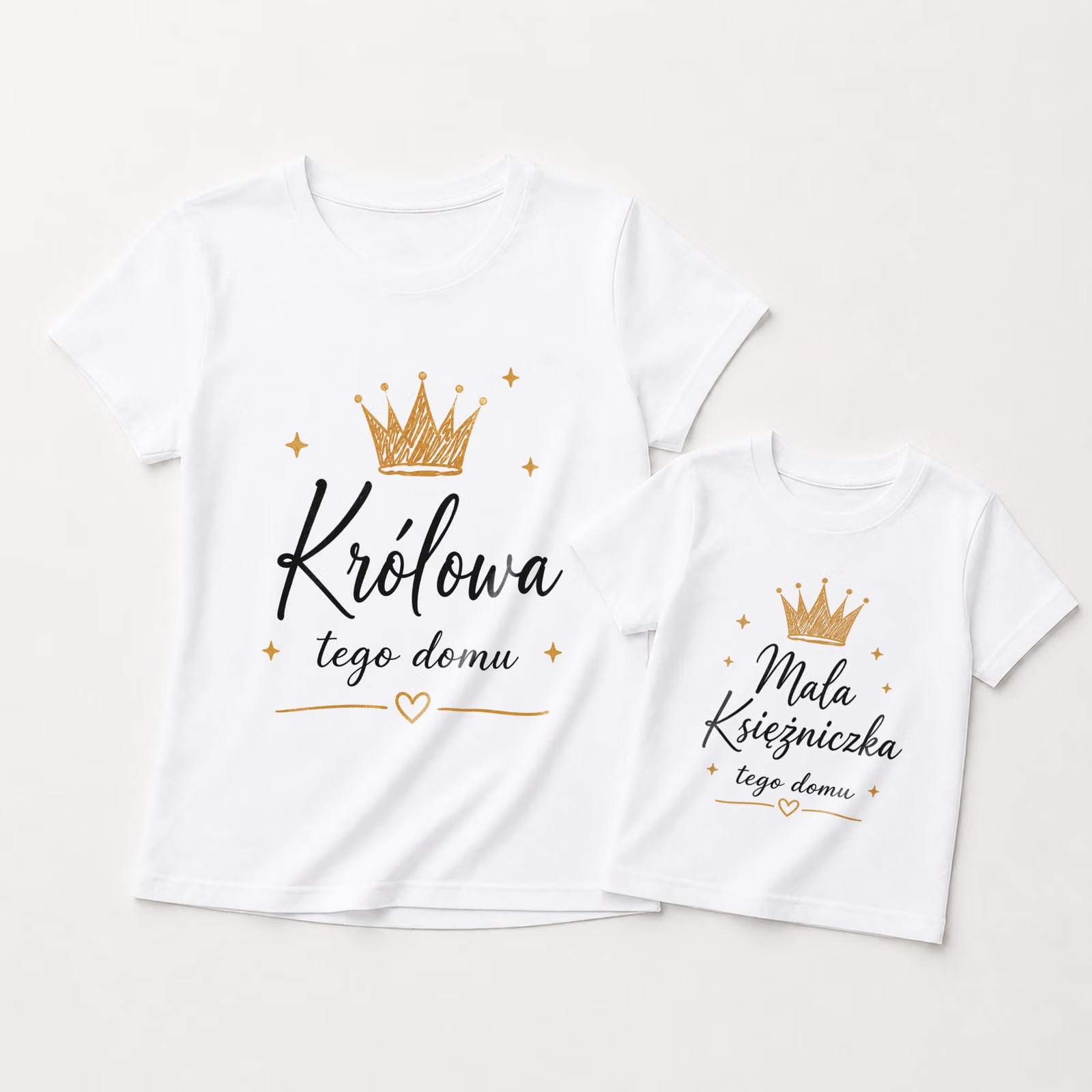 Komplet t-shirtów dla mamy i córki prezent na Dzień Matki zestaw rodzinny