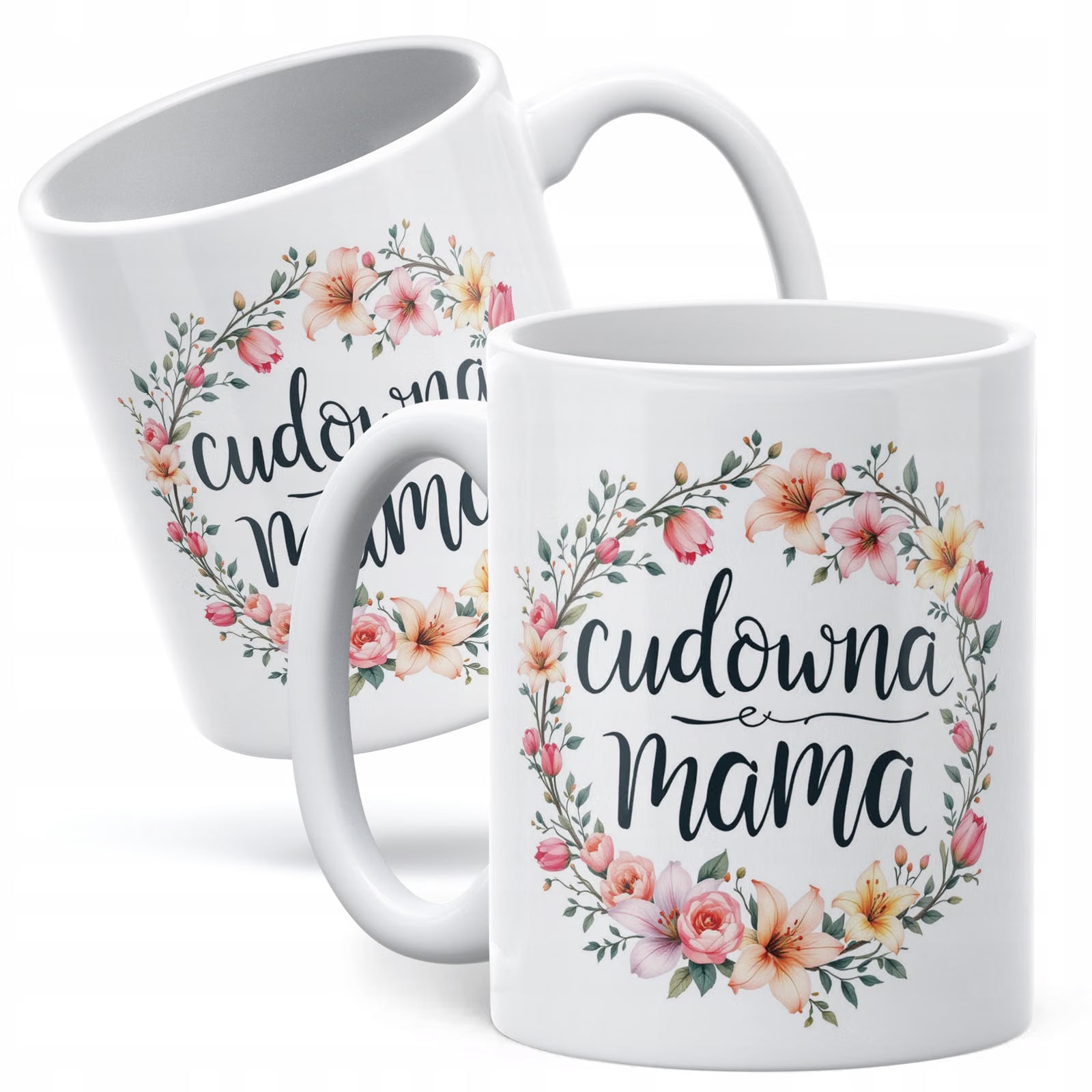 Kubek ceramiczny Dzień Matki Dla Mamy Prezent Upominek Cudowna Mama