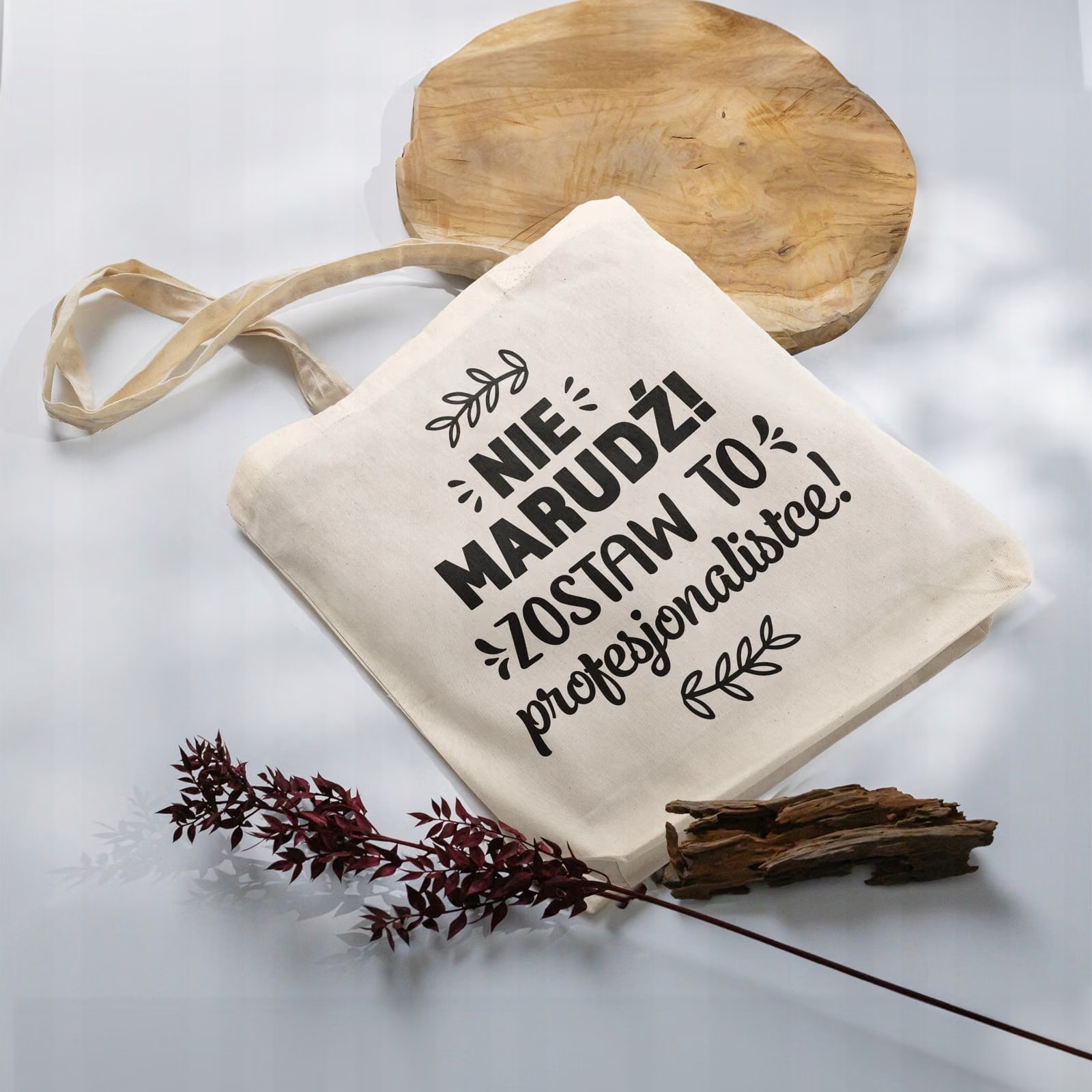 Torba bawełniana premium prezent na Dzień Kobiet Nie Marudź Upominek