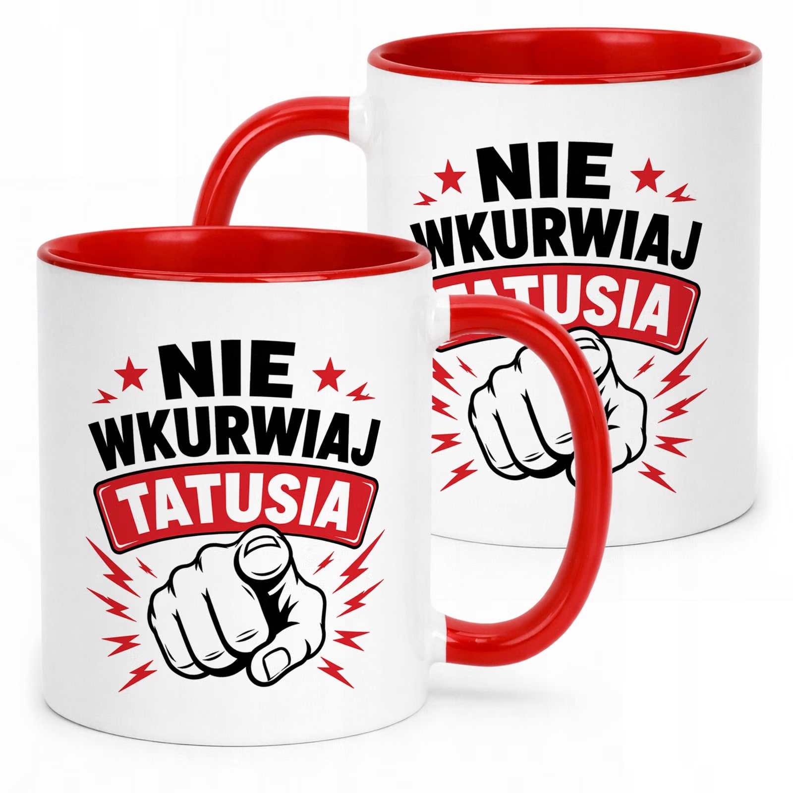 Kubek Czerwony prezent dla tatusia na Dzień Ojca upominek
