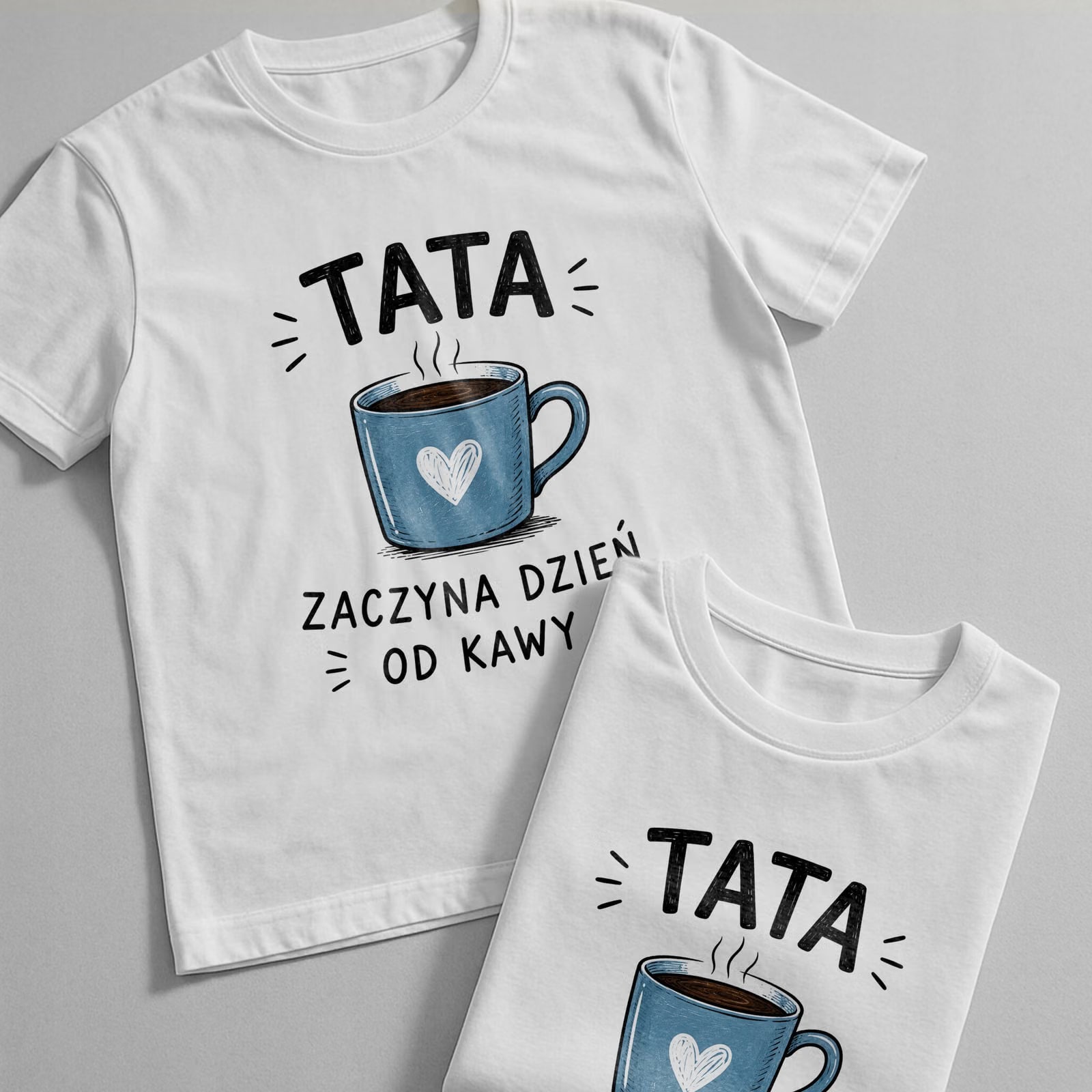 Koszulka biała męska prezent dla taty na Dzień Ojca upominek r. S