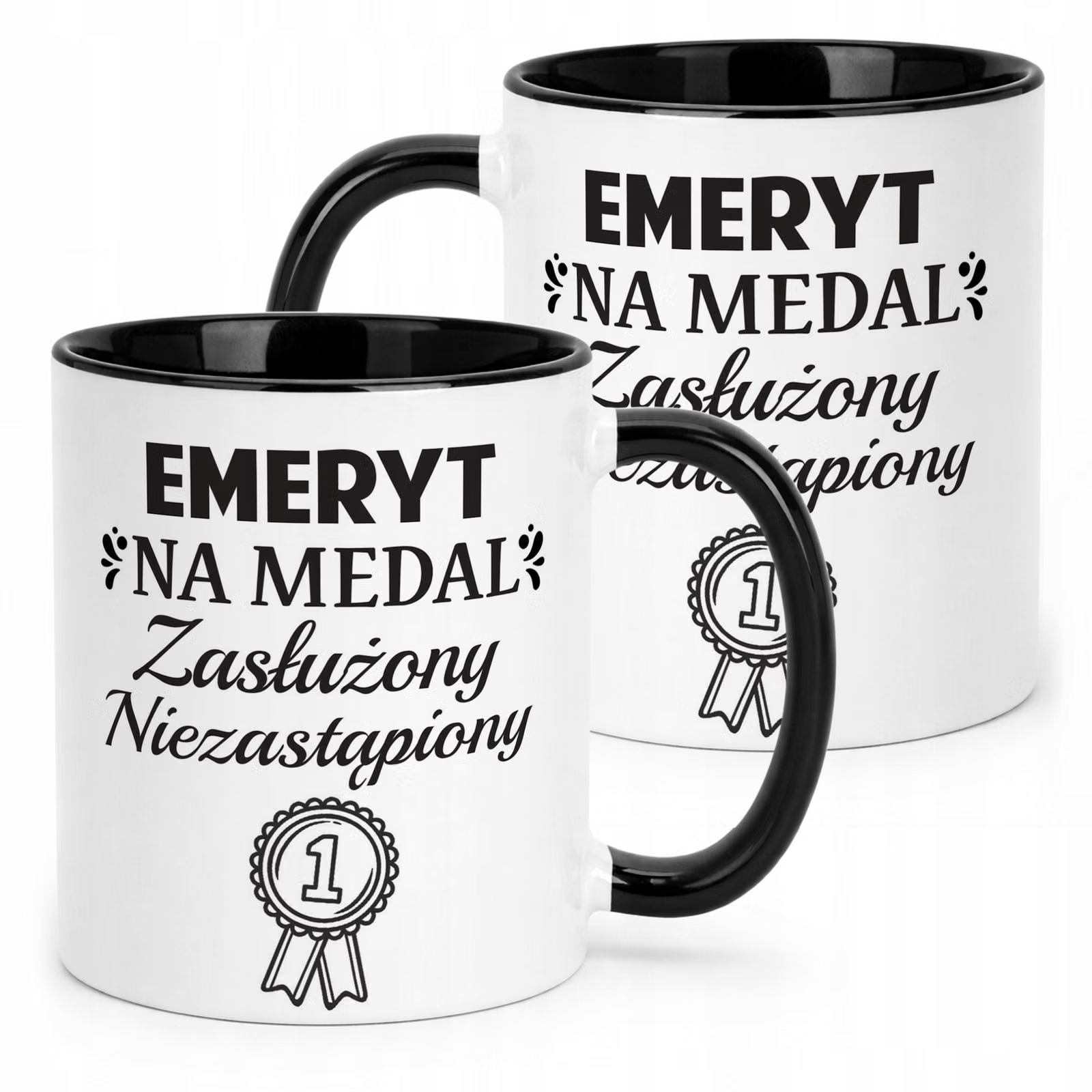 Kubek Czarny z okazji Emerytury Dla Emeryta Prezent Upominek