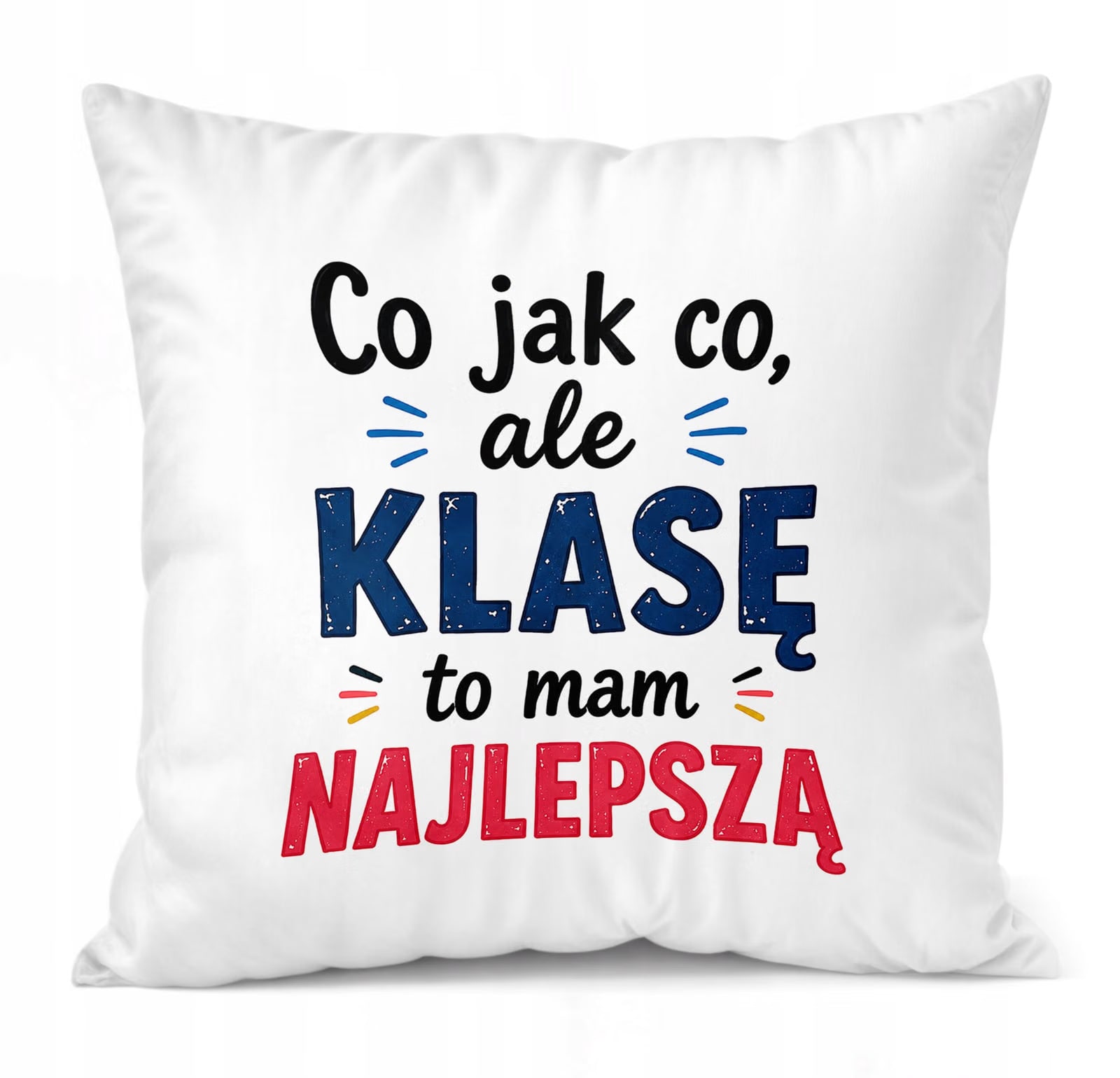 Poduszka Jasiek 38x38cm z Nadrukiem Dzień Nauczyciela Prezent Upominek