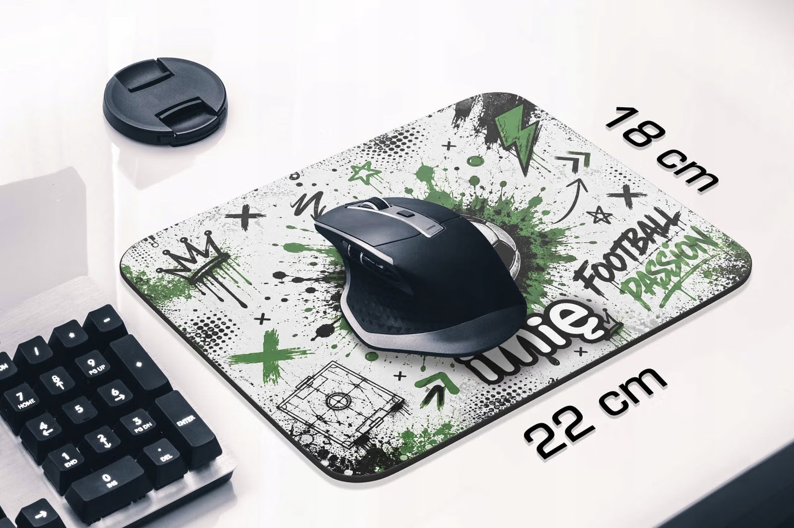 Podkładka pod mysz personalizowana z nadrukiem Piłka nożna dla graczy