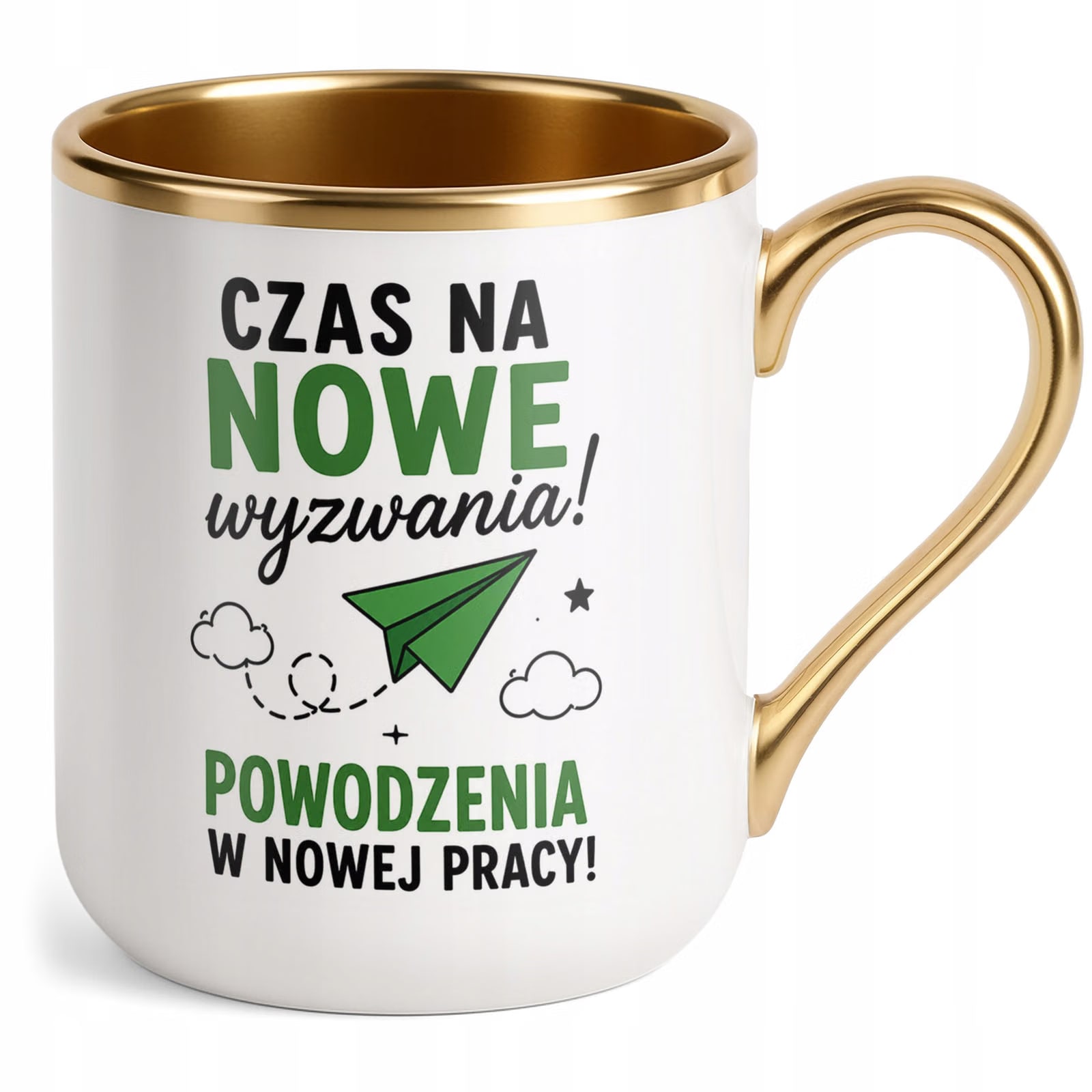 Kubek z nadrukiem Premium Złoty Pożegnanie Odejście z Pracy