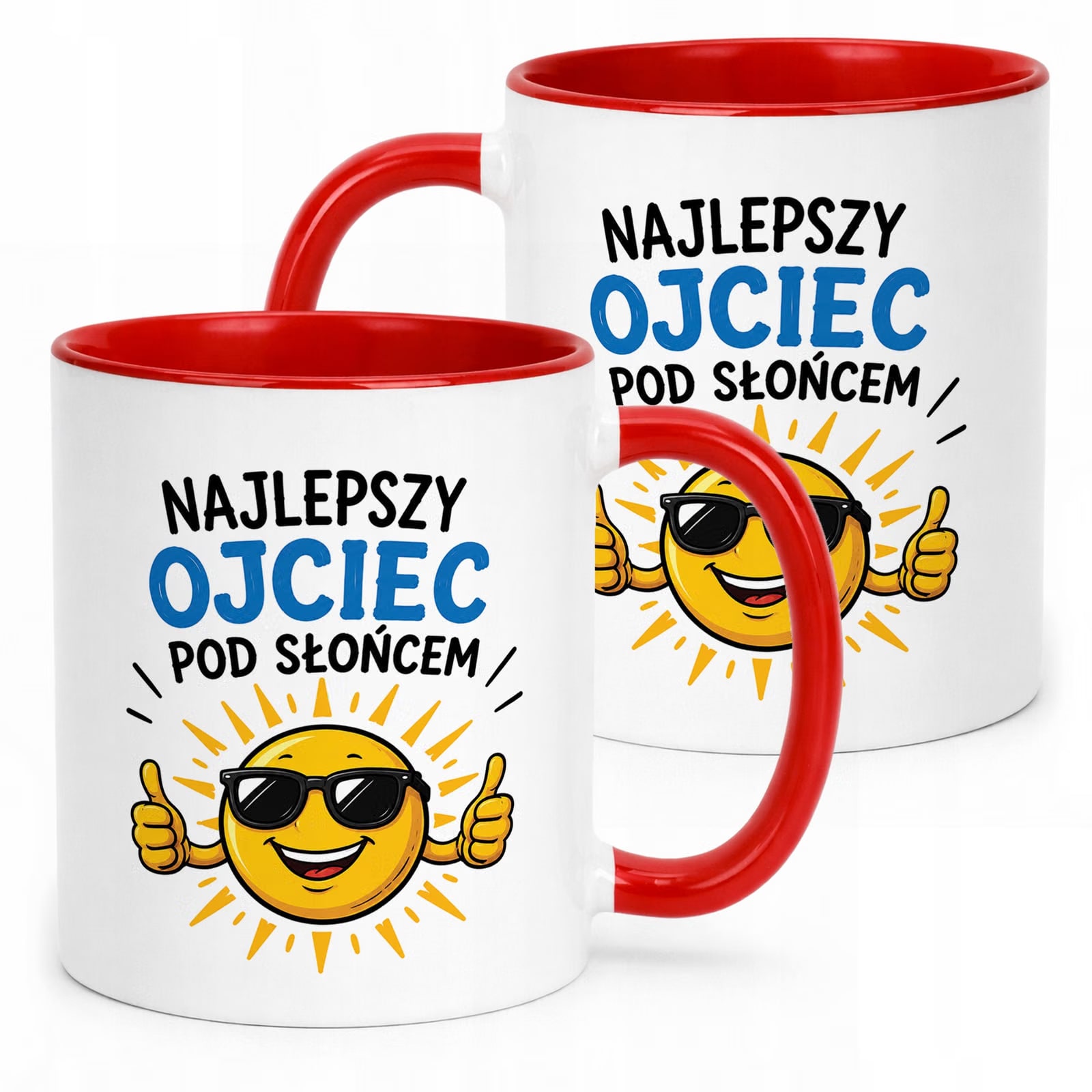 Kubek Czerwony Dzień Ojca upominek dla taty prezent