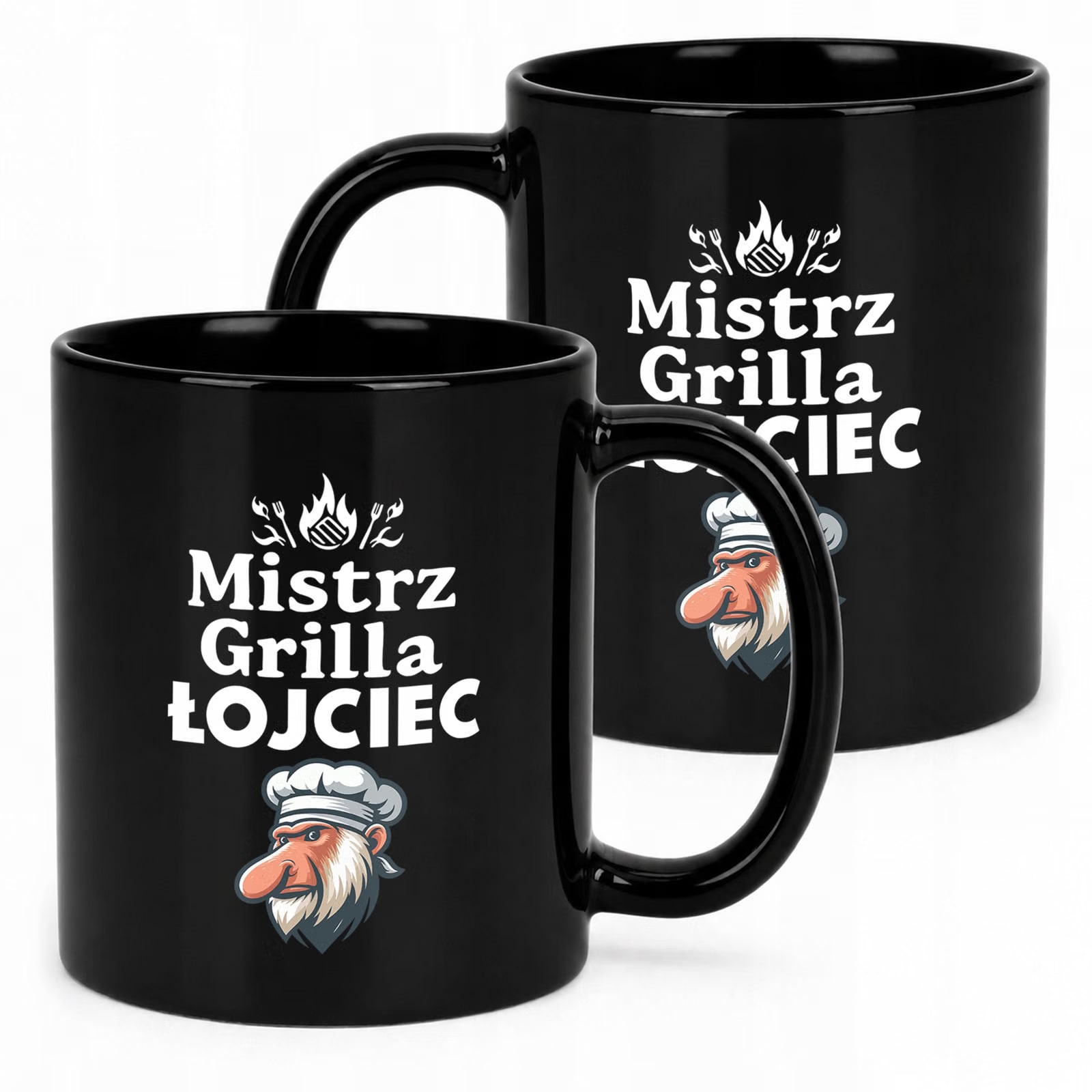 Prezent na Dzień Ojca kubek czarny dla taty praktyczny upominek dla tatusia