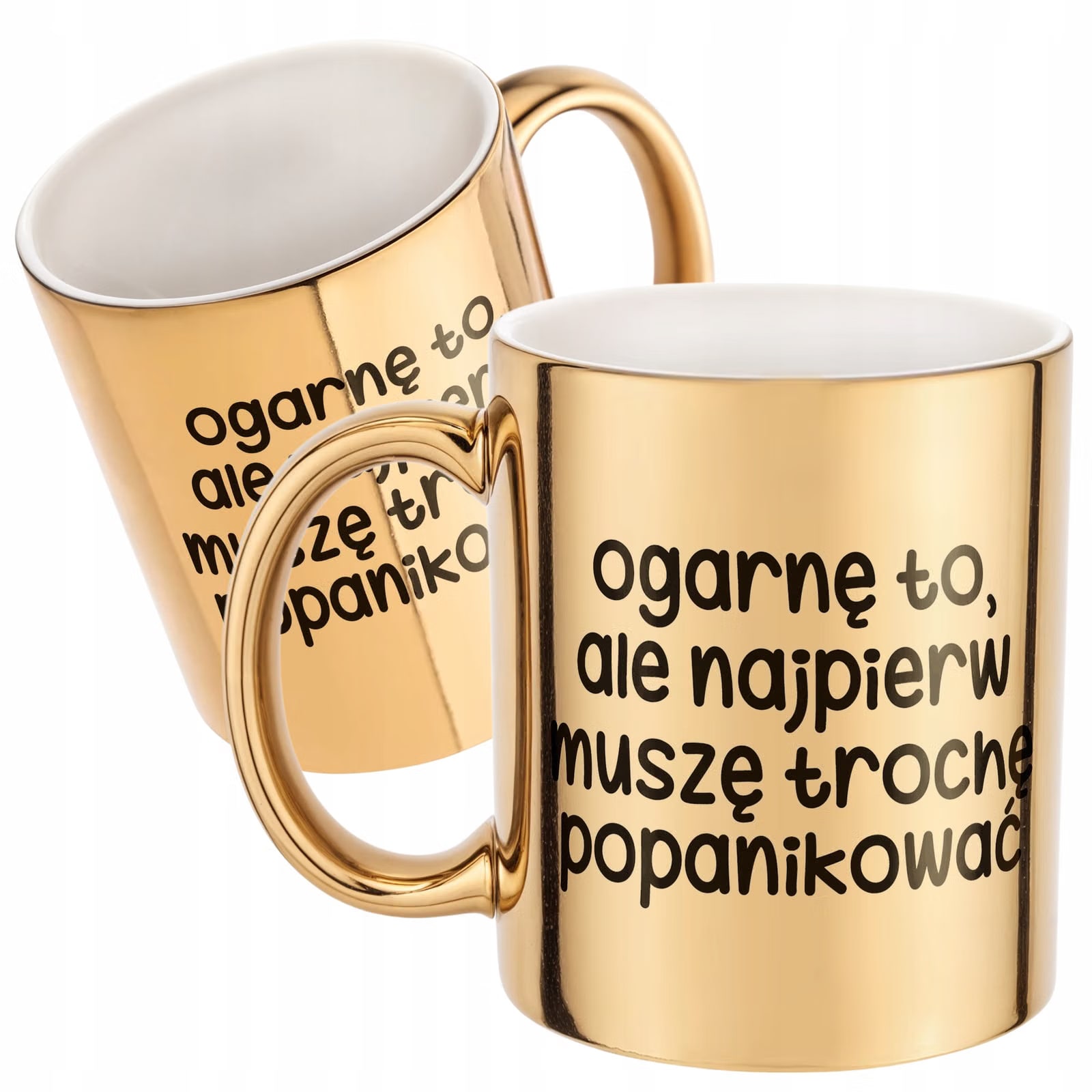 Złoty Kubek Ogarnę To Ale Najpierw Śmieszny Zabawny Prezent
