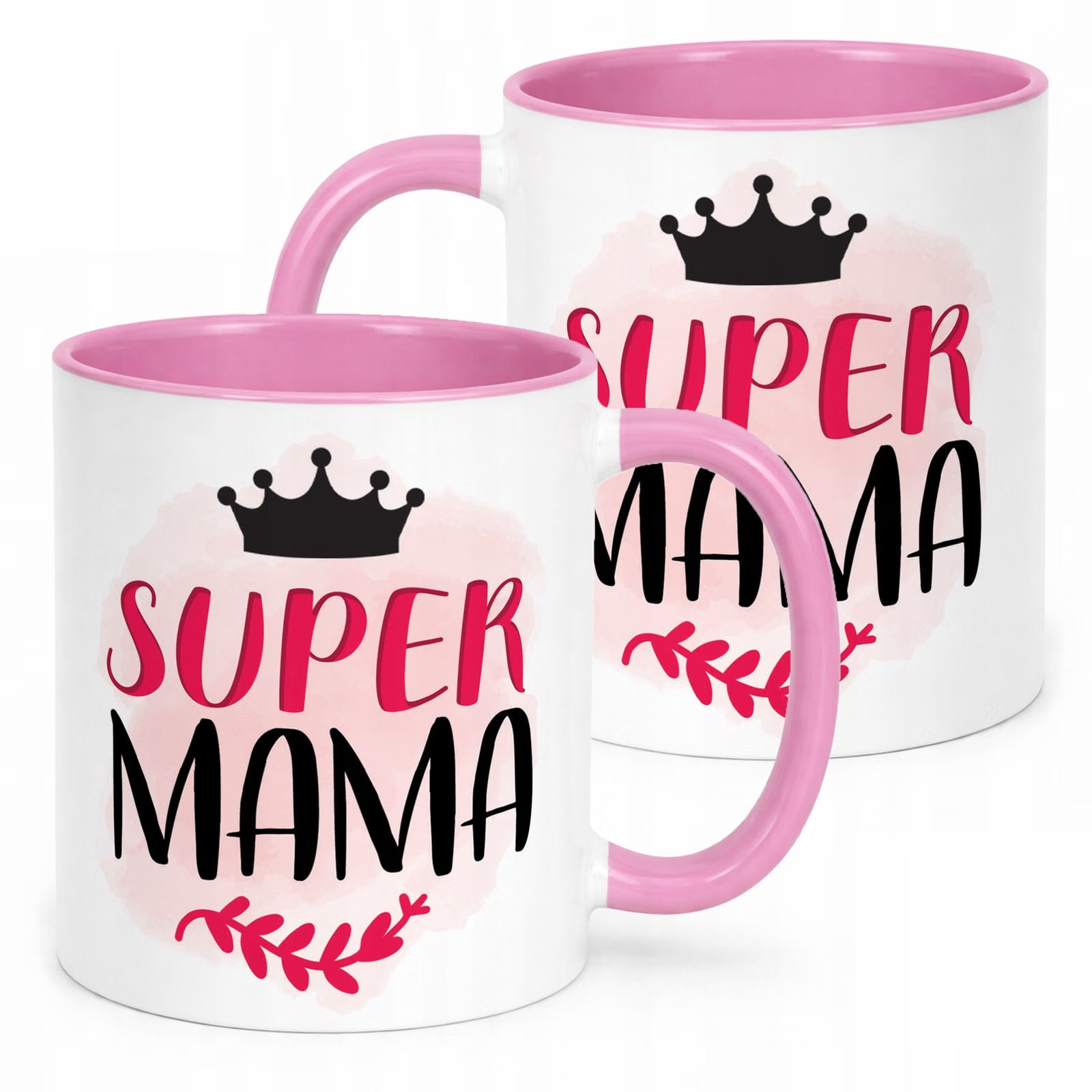 Kubek Różowy Dzień Matki Dla Mamy Prezent Upominek Super Mama