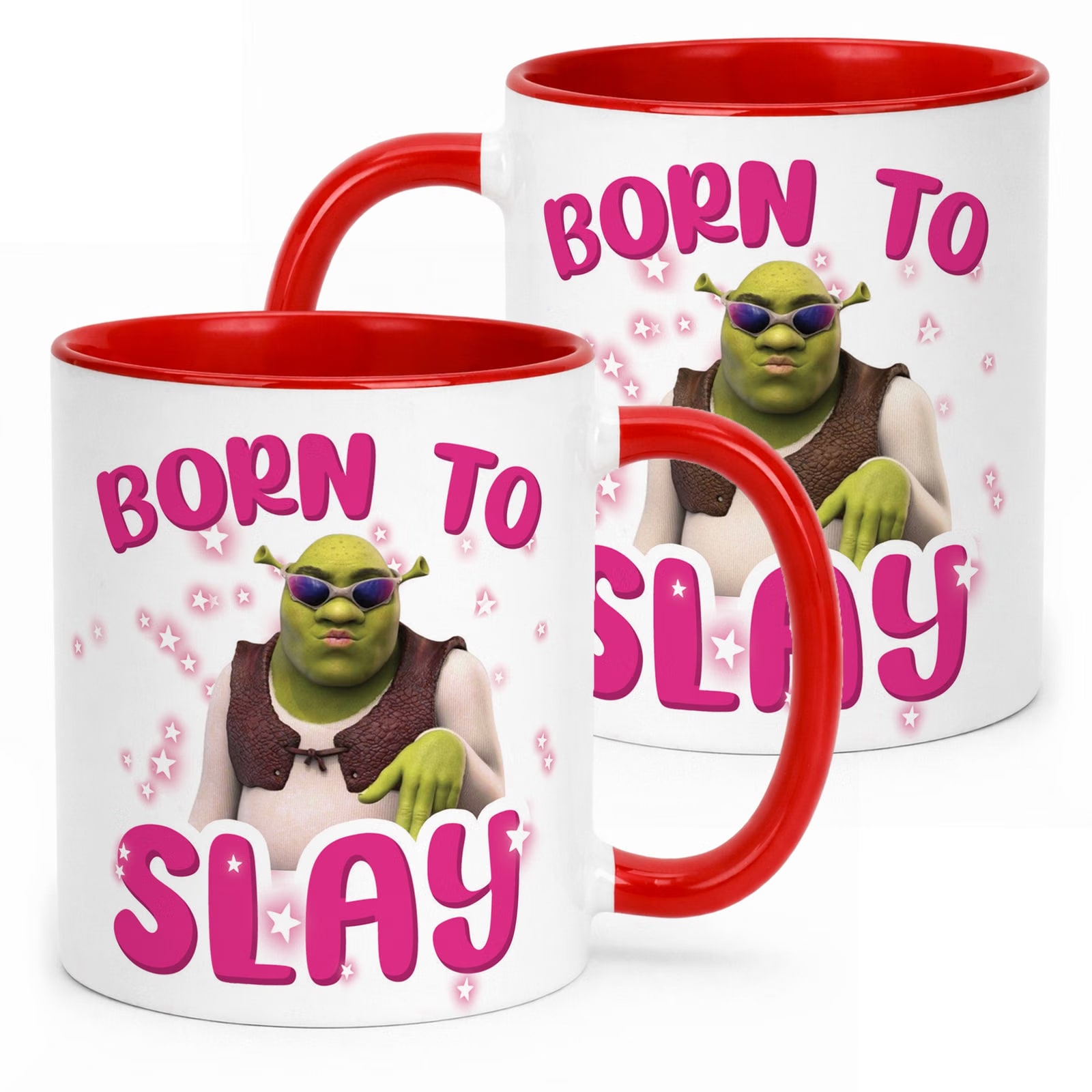Kubek Czerwony Born To Slay Śmieszny Zabawny Prezent
