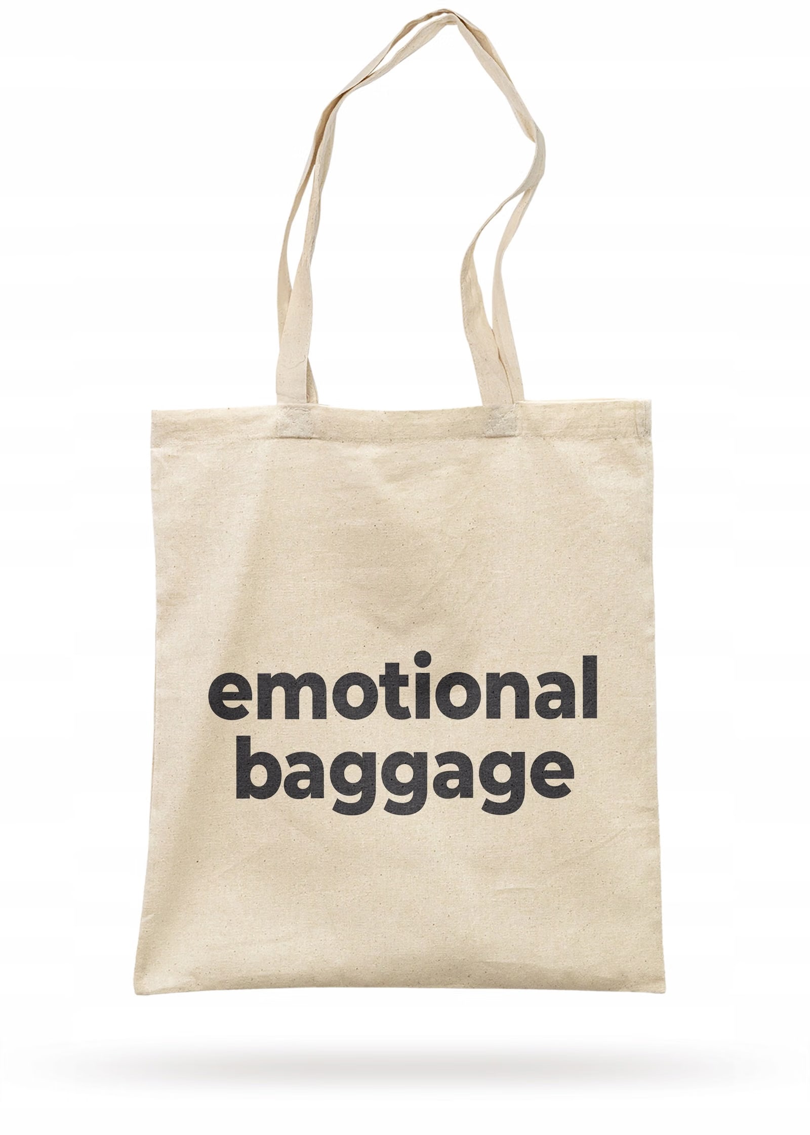 Torba bawełniana z dnem na zakupy Emotional Baggage Bagaż Emocjonalny