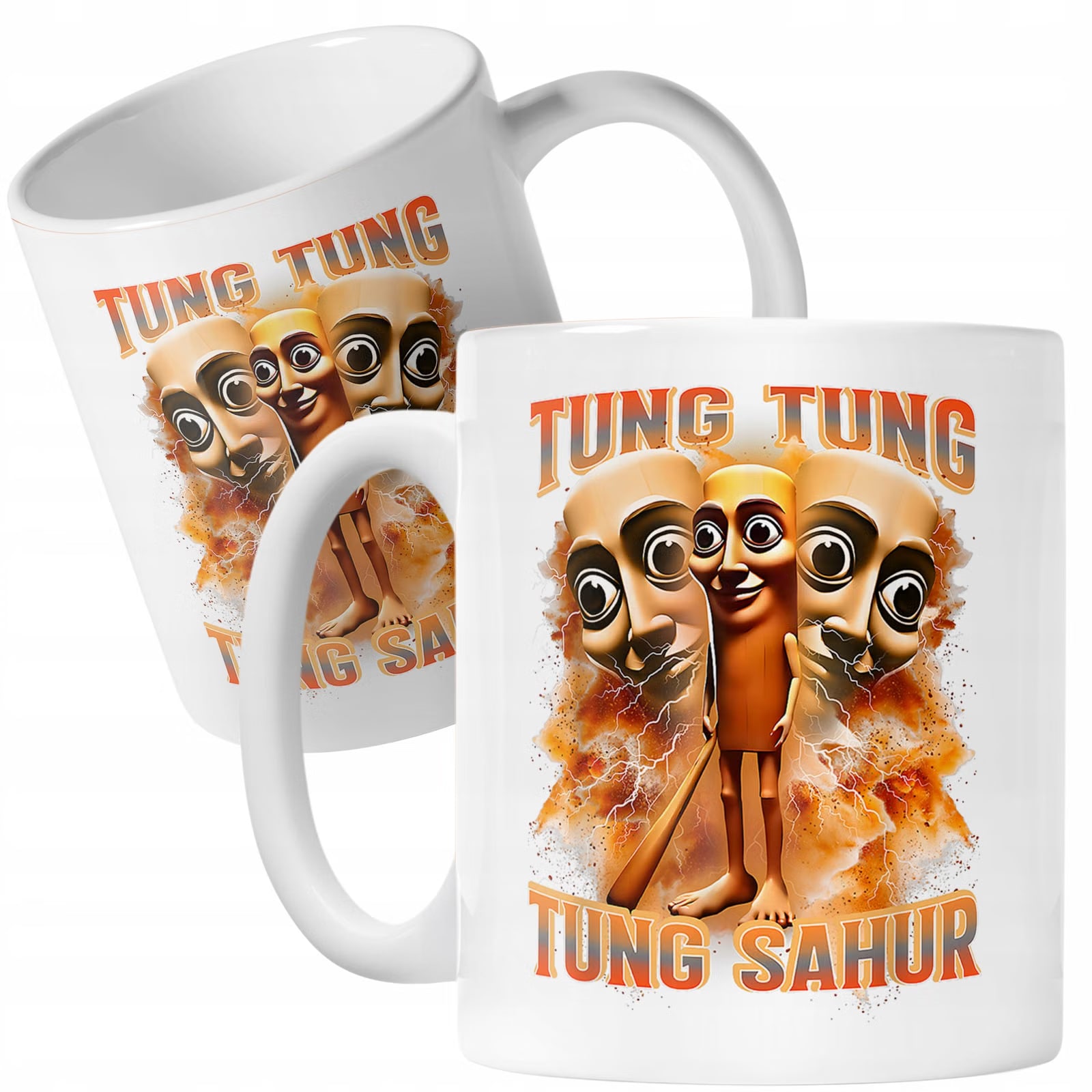 Kubek ceramiczny Tung Tung Sahur viral tiktok brainrot mem