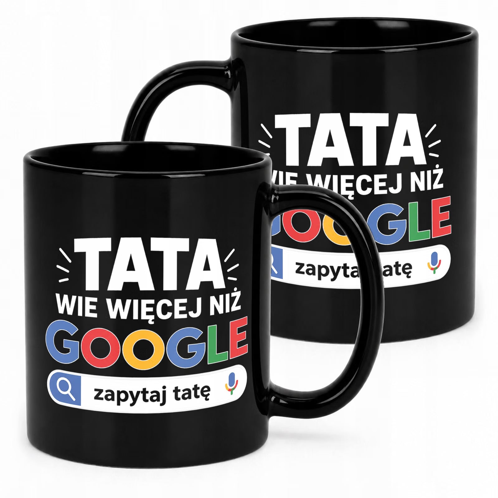 Kubek czarny prezent dla taty na Dzień Ojca pomysł na praktyczny upominek
